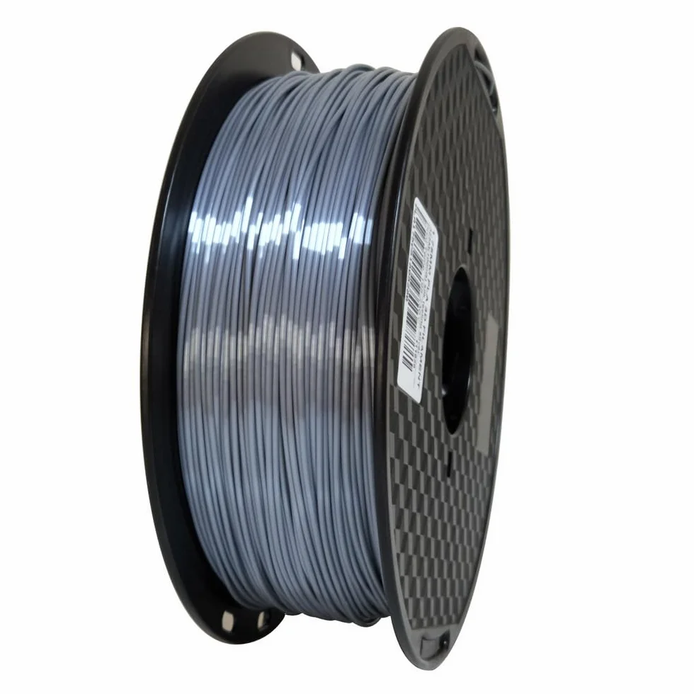 CC3D Jedwabne Srebrny filament PLA 1,75 mm 1KG Szpula filamentu drukarki 3D Materiał drukowania 3D Jedwabiście błyszczący metaliczny srebrny metalowy filament PLA Jedwab Srebrny kolorze srebrnym