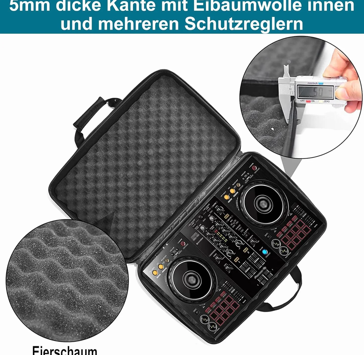 do Pioneer RX, SX, SX2, SX3, Denon MC7000, DDJ FLX6, czarny