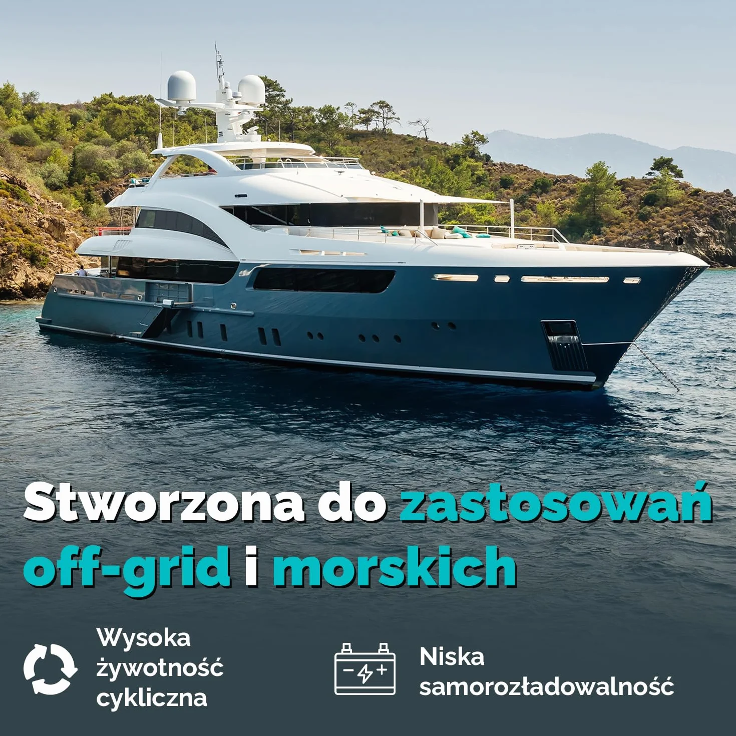 Bateria AGM 80Ah 12V – Akumulator Głęboko-Cykliczny Bezobsługowy do Kampera, Przyczepy, Łodzi, Movera, Systemów Solarnych i Zastosowań Off-Grid