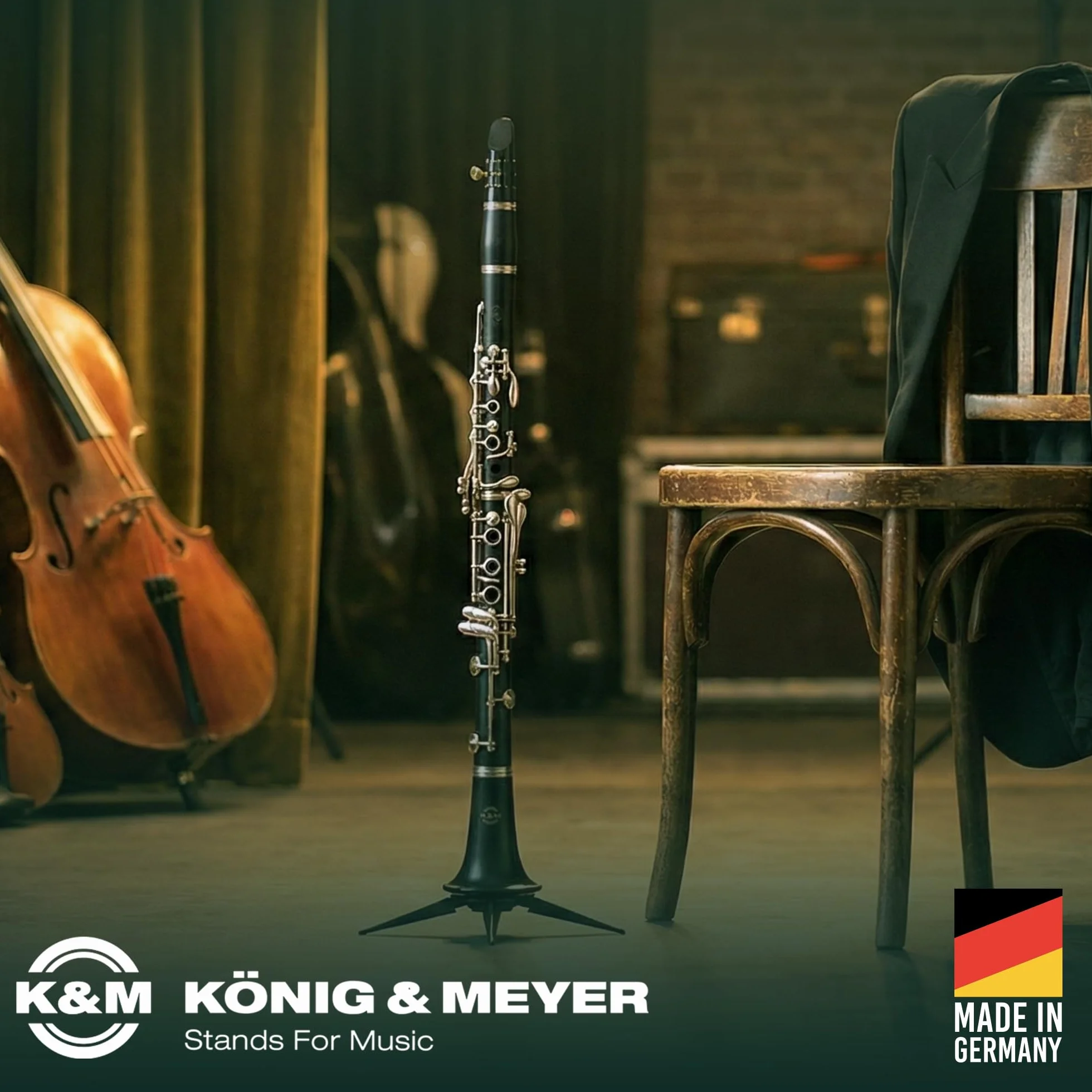 Konig & Meyer Bb składany pawilon stojak na klarnet Bb - 15228