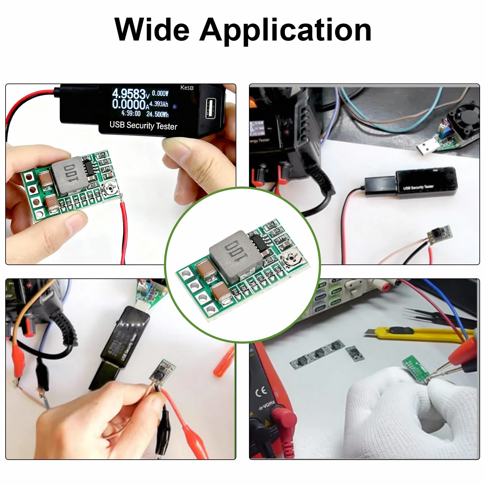 10 sztuk DC-DC Step Down Buck Converter 4,5-20 V do 0,8-17 V 5 V 3 A, mini Step-Down moduł zasilania, moduł regulatora 5 V, mini przetwornica napięcia w dół