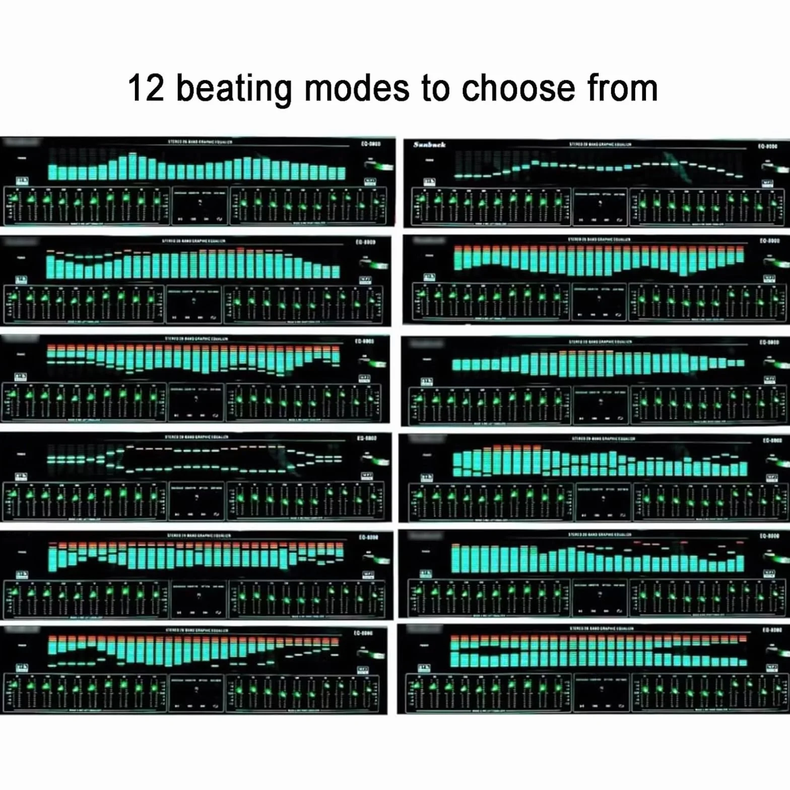 NGARY 31-pasmowy korektor graficzny stereo cyfrowy analizator widma dźwięku