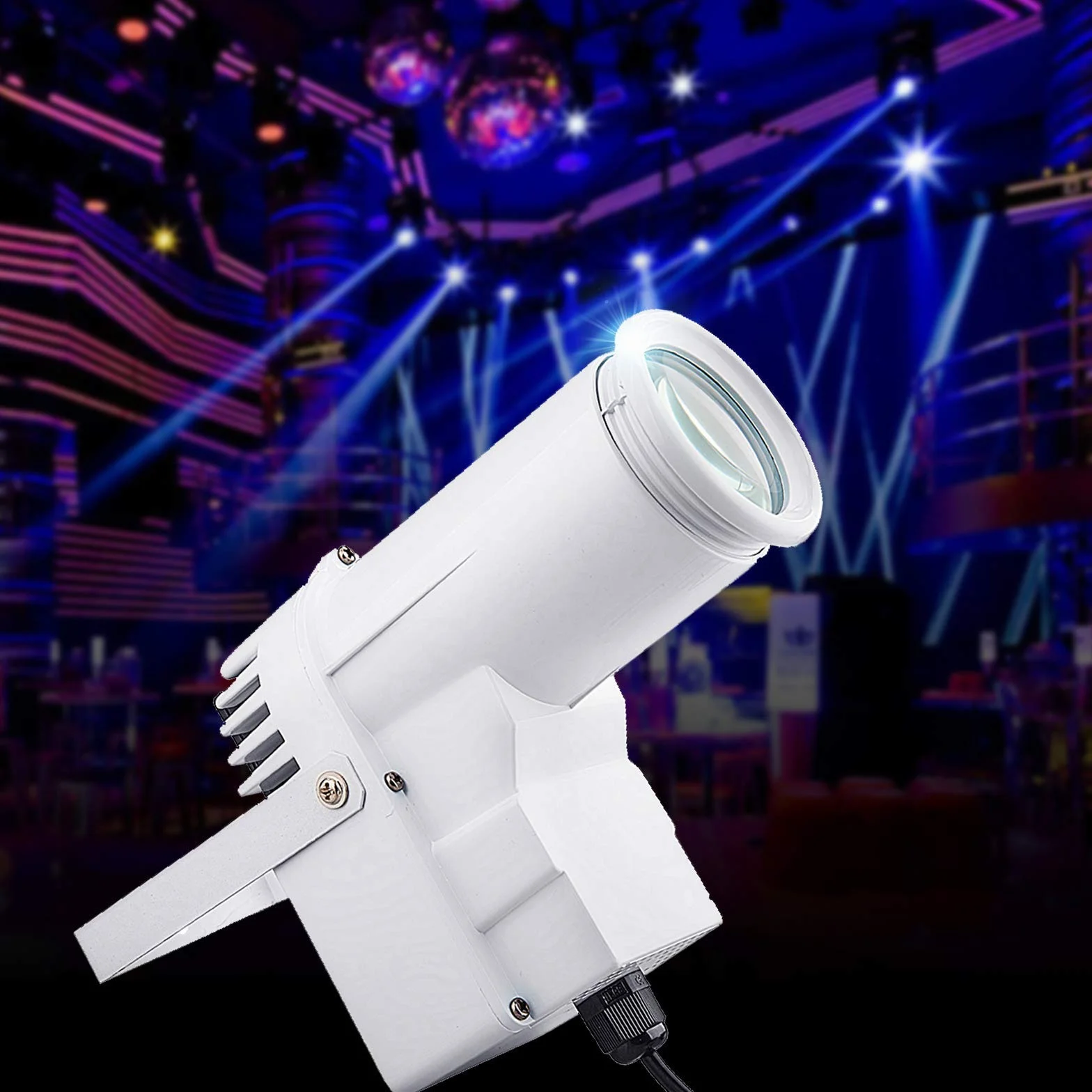 Wiązka LED Pinspot Light, 4 w 1 RGBW 12W Kula Lustrzana Oświetlenie Pin Spot Wewnętrzna Lampa Projekcyjna do KTV Bar Club Party Disco