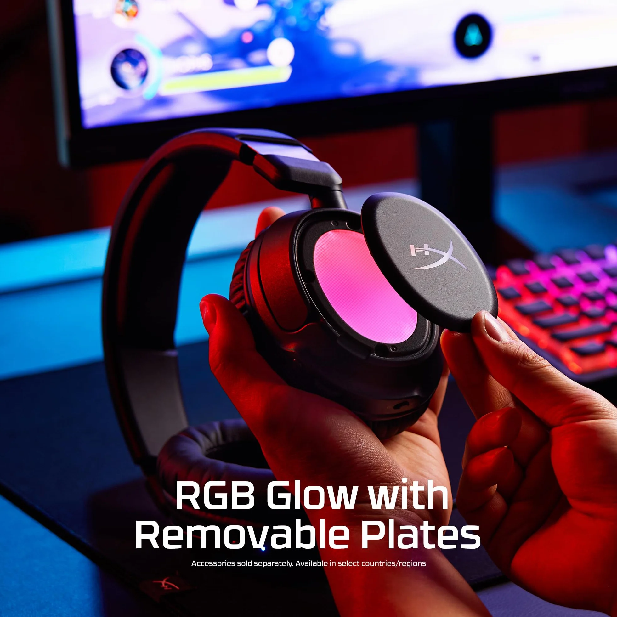 HyperX Cloud Flight 2 bezprzewodowy zestaw słuchawkowy do gier, konfigurowalne światła RGB, bateria 100 godzin, Dual Wireless 2,4 GHz i Bluetooth, Instant Pair, PC/PS/przełącznik/telefon, czarny