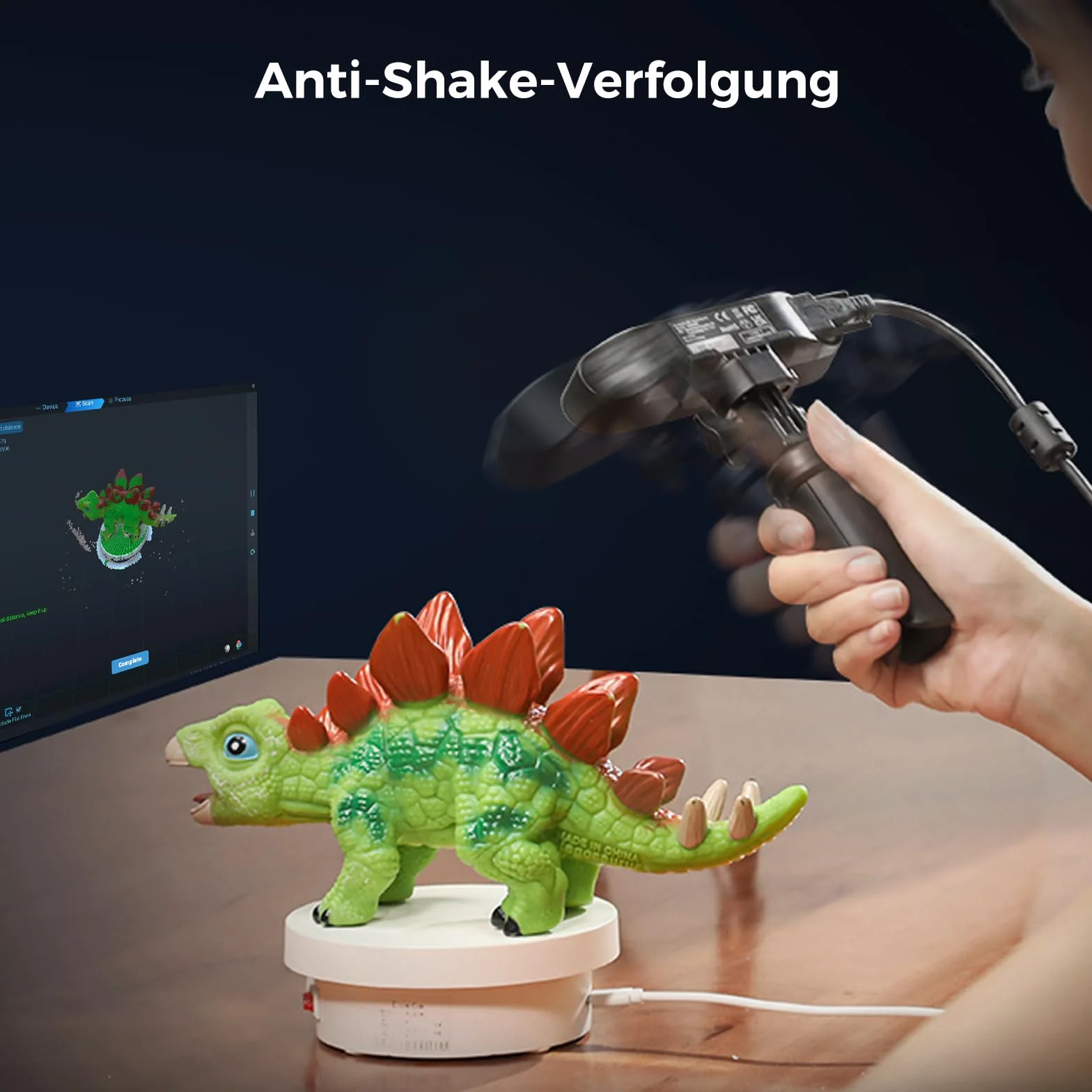Creality Skaner 3D CR-Scan Ferret Pro do druku 3D, skaner ręczny z bezprzewodowym skanowaniem i śledzeniem zapobiegającym wstrząsom, ulepszenie do szybkiego skanowania pełnokolorowego, dokładność 0,1