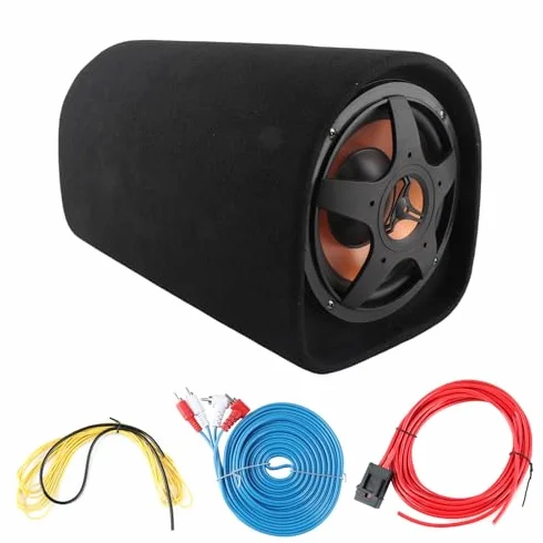 Qiilu 12V Auto-Subwoofer Auto-Bass-Lautsprecher Großer Verbrauch für Audio-Modifikation-Sound-Verstärker I9e132