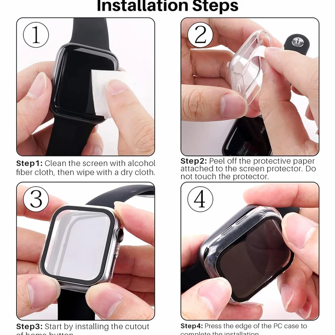 Twarde etui do Apple Watch Series 11 10 42 mm, etui ochronne ze szkła hartowanego, pełna osłona ochronna do IWatch, odporne na wstrząsy, matowe, akcesoria, czerwone, pomarańczowe, żółte, zielone