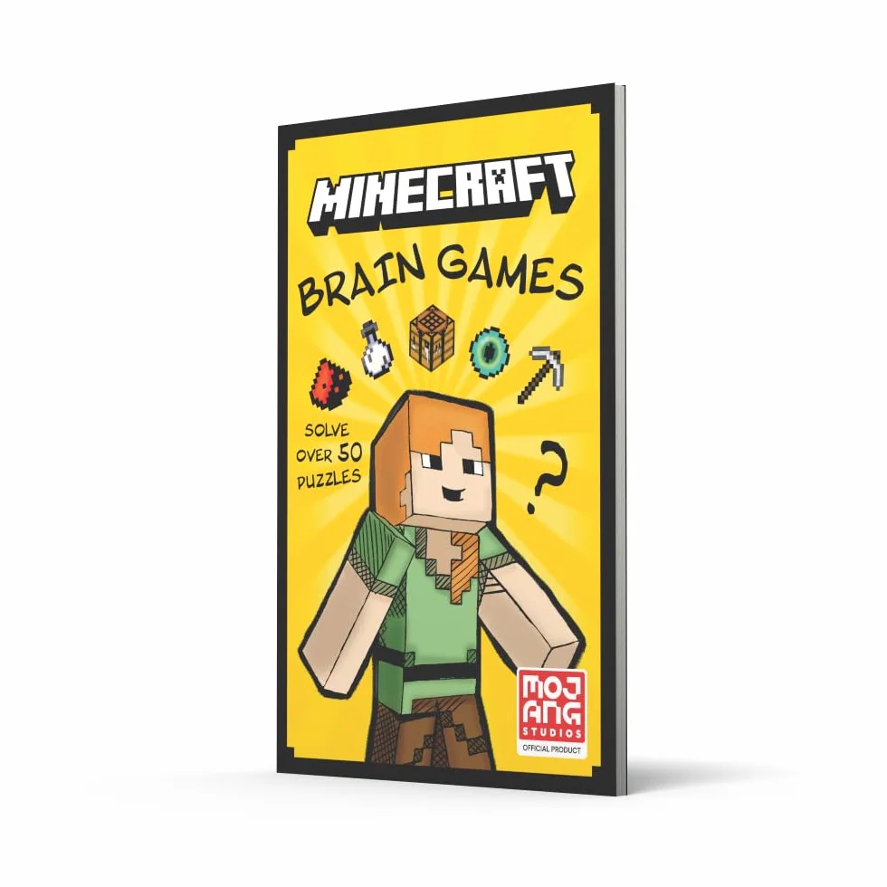 Minecraft Brain Games: An official illustrated Minecraft children’s puzzle book – perfect for kids into video games aged 7, 8, 9, 10 and 11 – new for 2025!