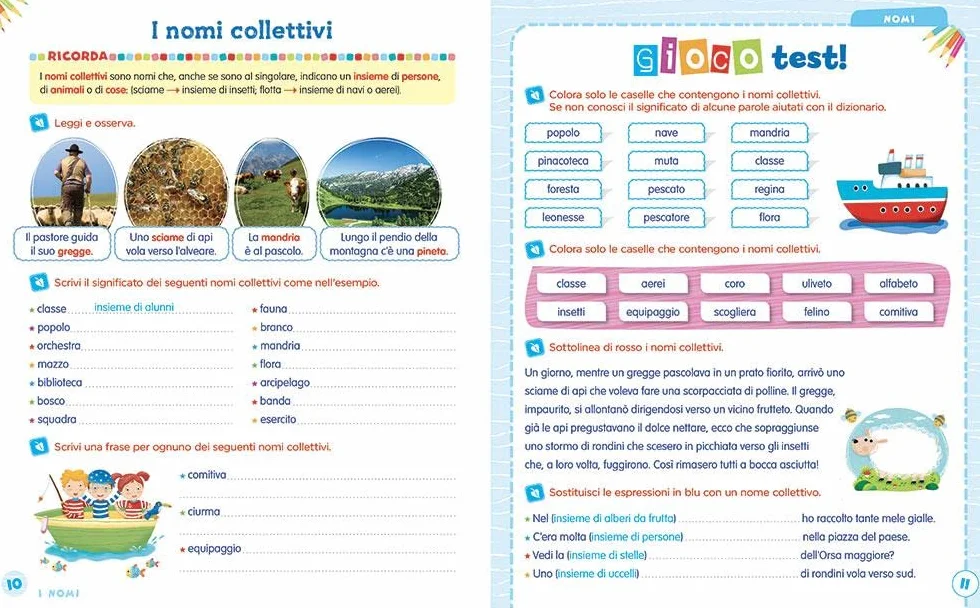 Imparo i nomi e gli articoli. Tante attività e giochi per non sbagliare più!