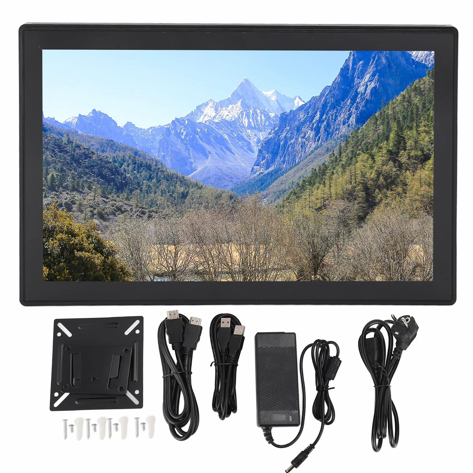 15,6-calowy 10-punktowy Wyświetlacz Dotykowy z otwartą ramą, Przemysłowy Monitor z Ekranem Dotykowym PCAP, Port VGA+HDMI+USB – 16:9 – IP65 Wodoodporny 1920 X 1080, Przemysłowy