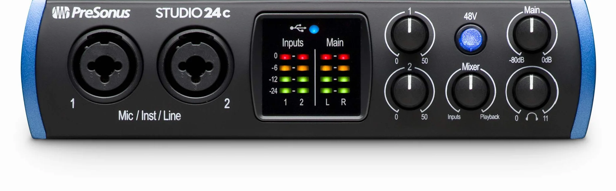 PreSonus Studio 24c Interface Audio, Czarny