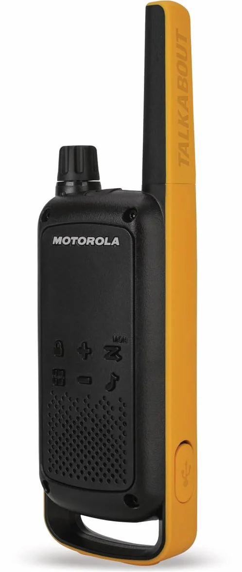Motorola T82 Extreme Krótkofalówka, Czarny/Pomarańczowy, 2 Sztuki