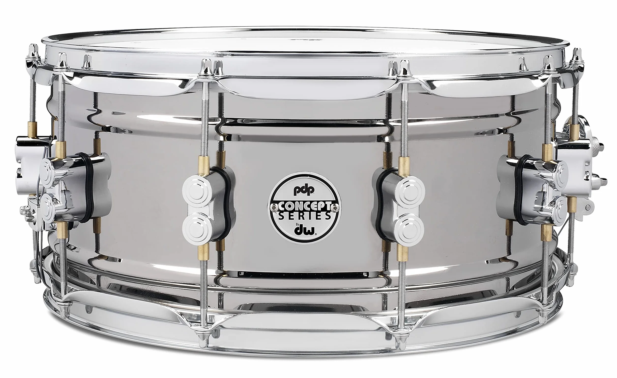 Pacific Drums Concept Series Metal Snare, 35,6 x 16,5 cm, Black Nickel Steel | Stalowa skorupa 1 mm, czarny nikiel