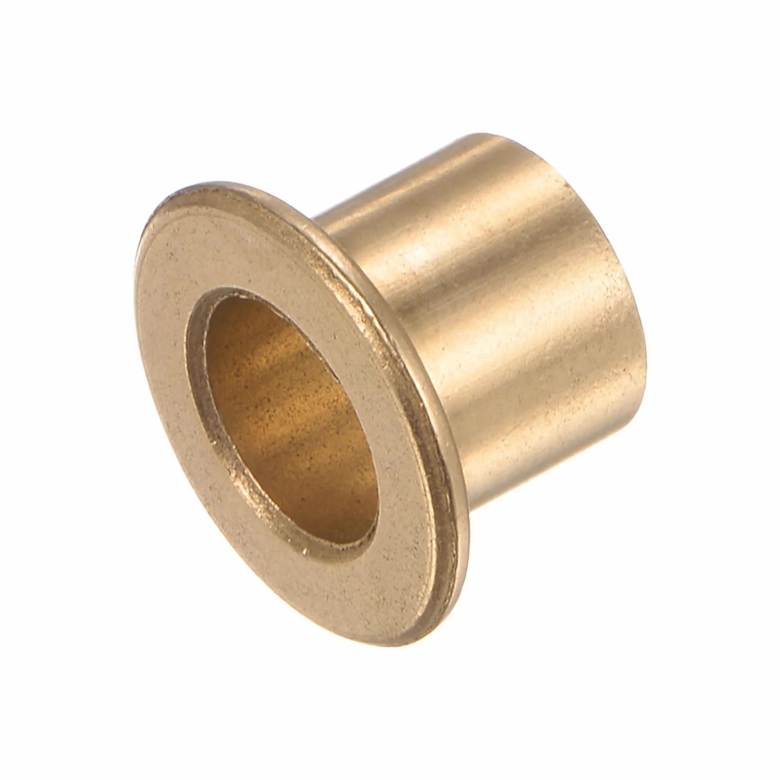 QUARKZMAN 2 szt. tuleja łożyska kołnierzowego 8 mm otwór 10 mm AD 10 mm długość 1,2 mm kołnierz grubość brązu tuleja samosmarujące tuleje ślizgowe tuleja do instalacji przemysłowych