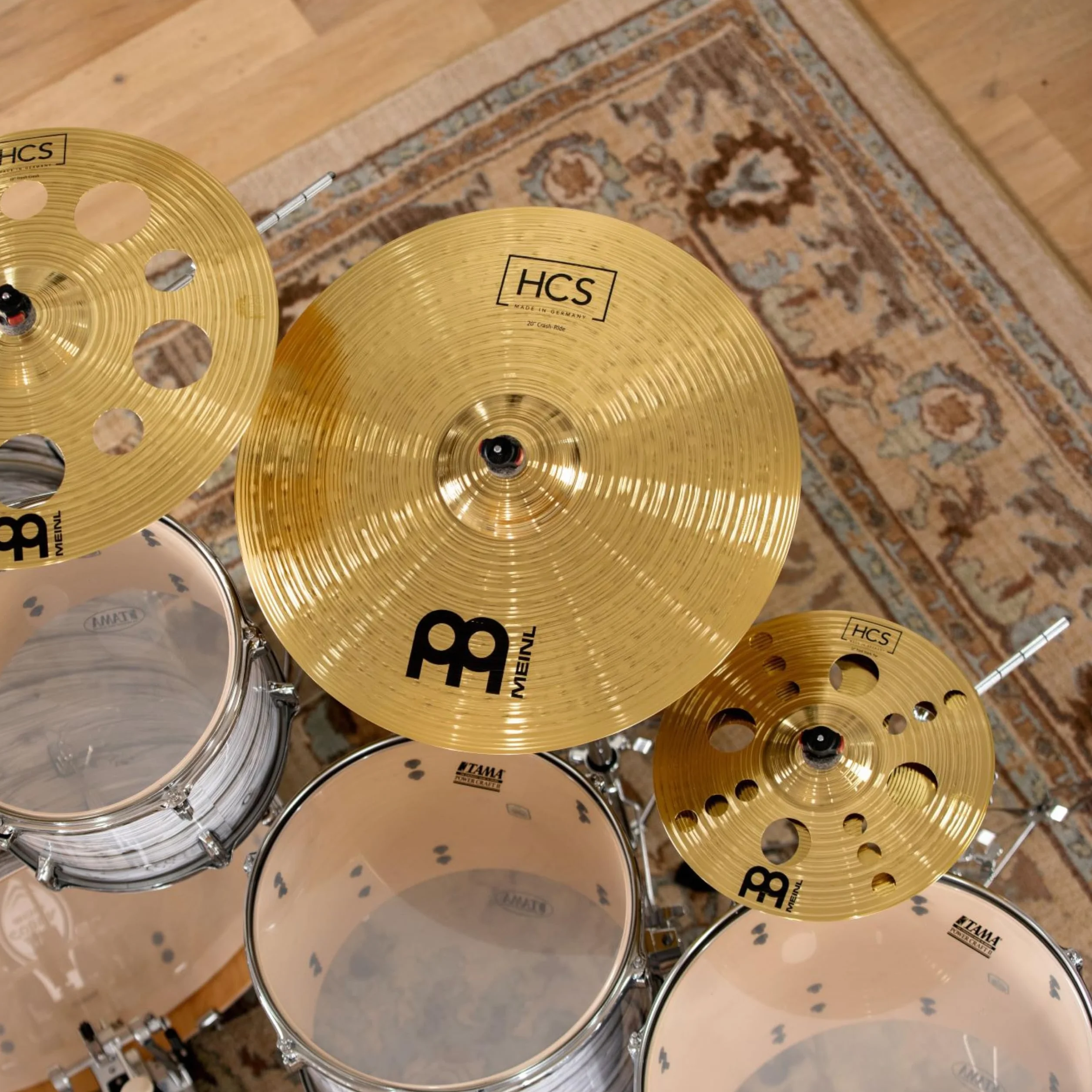 Meinl Cymbals HCS Talerz na śmieci 30,48 cm tradycyjny mosiądz do zestawu perkusyjnego