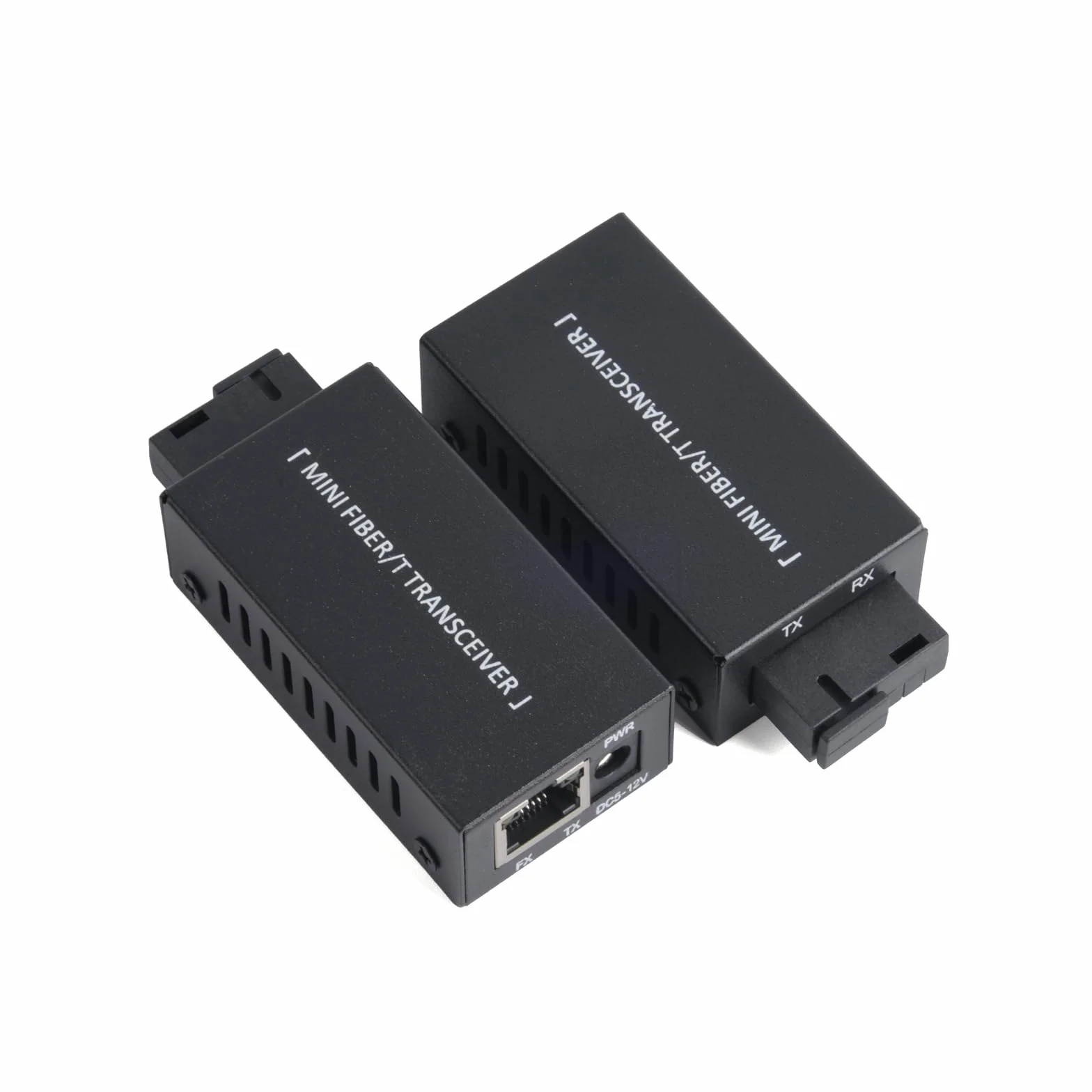 1 para mini Gigabit Fiber Optical Media Converter - 100/1000 Mbps Optic Transceiver SC to RJ45 Ethernet Switch, zasięg 20 km z zasilaczem
