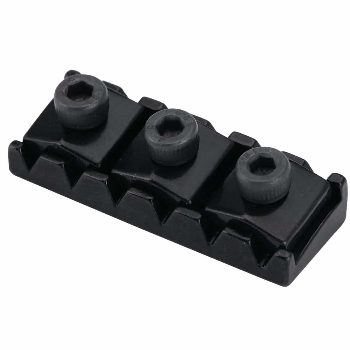 Musiclily Pro 42mm Stalowy Blokada Strun R2 Locking Nut do Mostka Tremolo Floyd Rose Gitary Elektrycznej, Czarny
