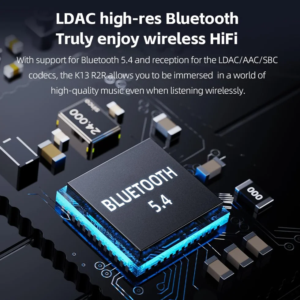 FIIO K13 Compact Desktop R2R Architektura DAC i wzmacniacz słuchawkowy (srebrny)