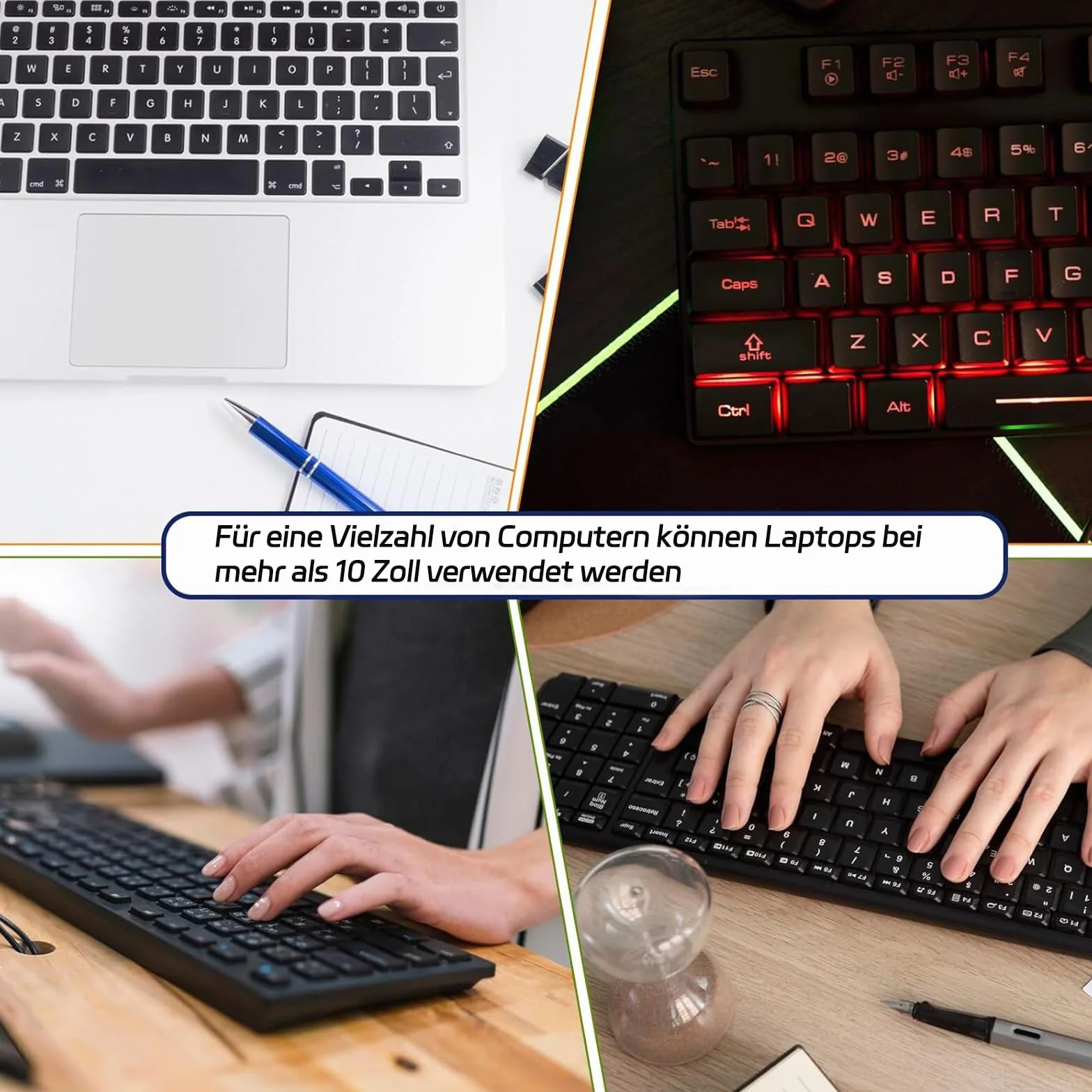 Ukraińskie naklejki na klawiaturę, 6 sztuk, czarne i białe, unikalna powłoka wodoodporna, do standardowej klawiatury i laptopa