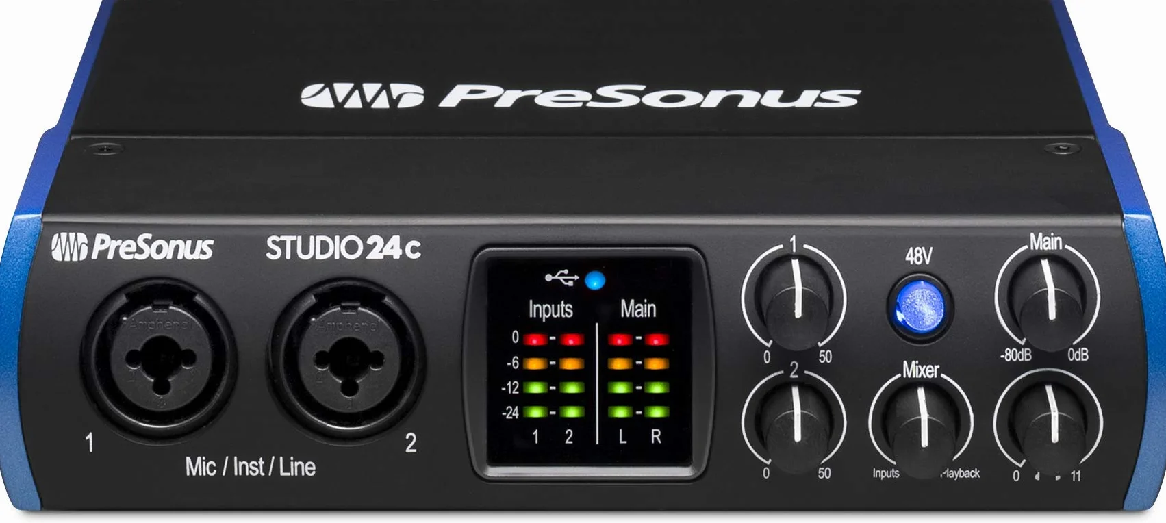 PreSonus Studio 24c Interface Audio, Czarny