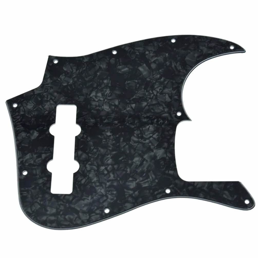 KAISH Lefty 4 String Jazz J Bass Pickguard leworęczny Scrach talerz czarny perłowy