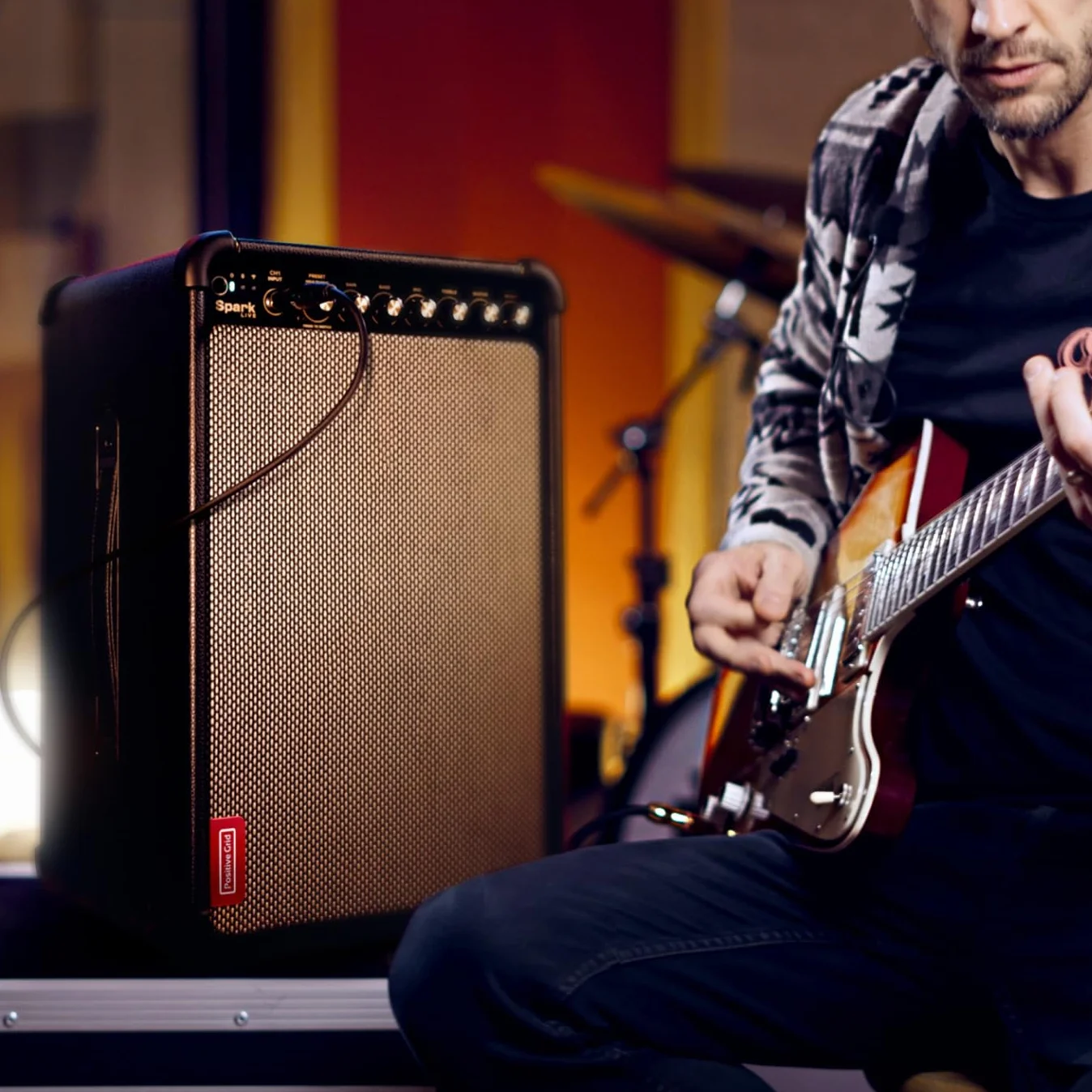 Positive Grid Spark LIVE Smart Guitar Amp, Multi-Channel PA System & Bluetooth Speaker All-In-One for Guitar, Bass, Vocals, Keyboards and more.
