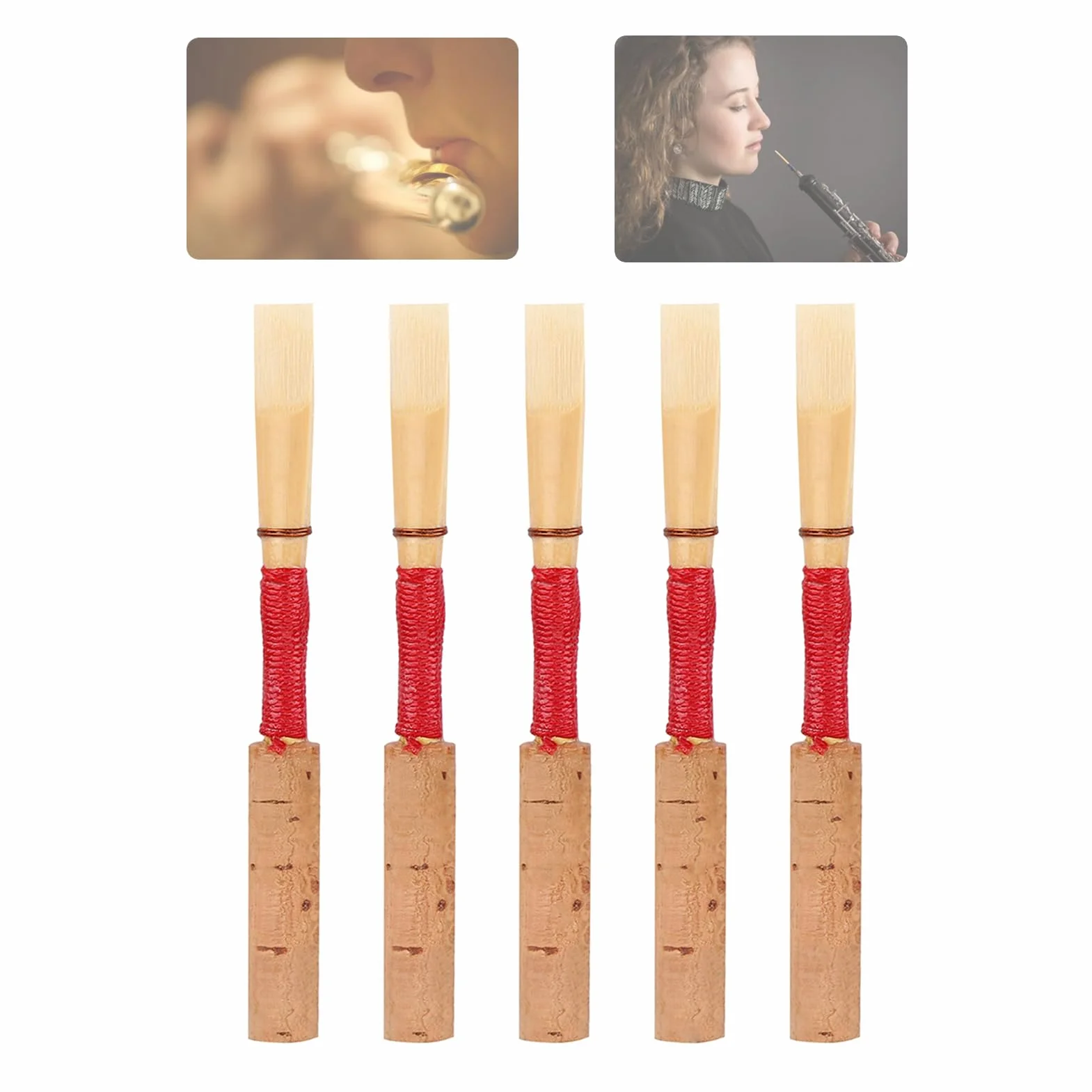 5 sztuk stroików do oboju oboe reed mi?kkie, ?redniej wytrzyma?o?ci, r?cznie robione, trwa?e i mocne akcesoria cz??ci zamienne do instrumentów d?tych oboe reeds Muziekinstrumenten