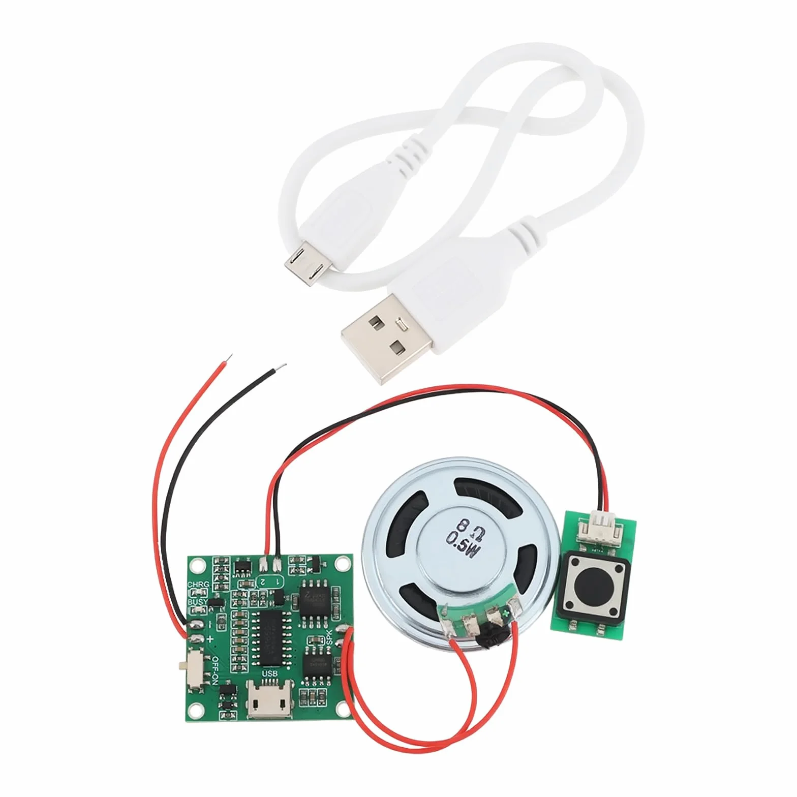 8M Sound Modul Programmierbare MP3 WAV Musik Player with Speaker for DIY Birthday Music Box Greeting Card 4.5-5V