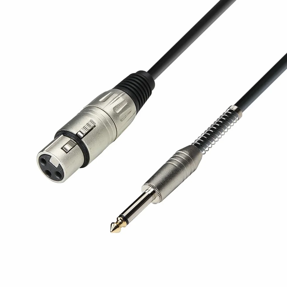 K3 MFP 0300 kabel mikrofonowy XLR żeński auf 6,3 mm Klinke mono 3 m