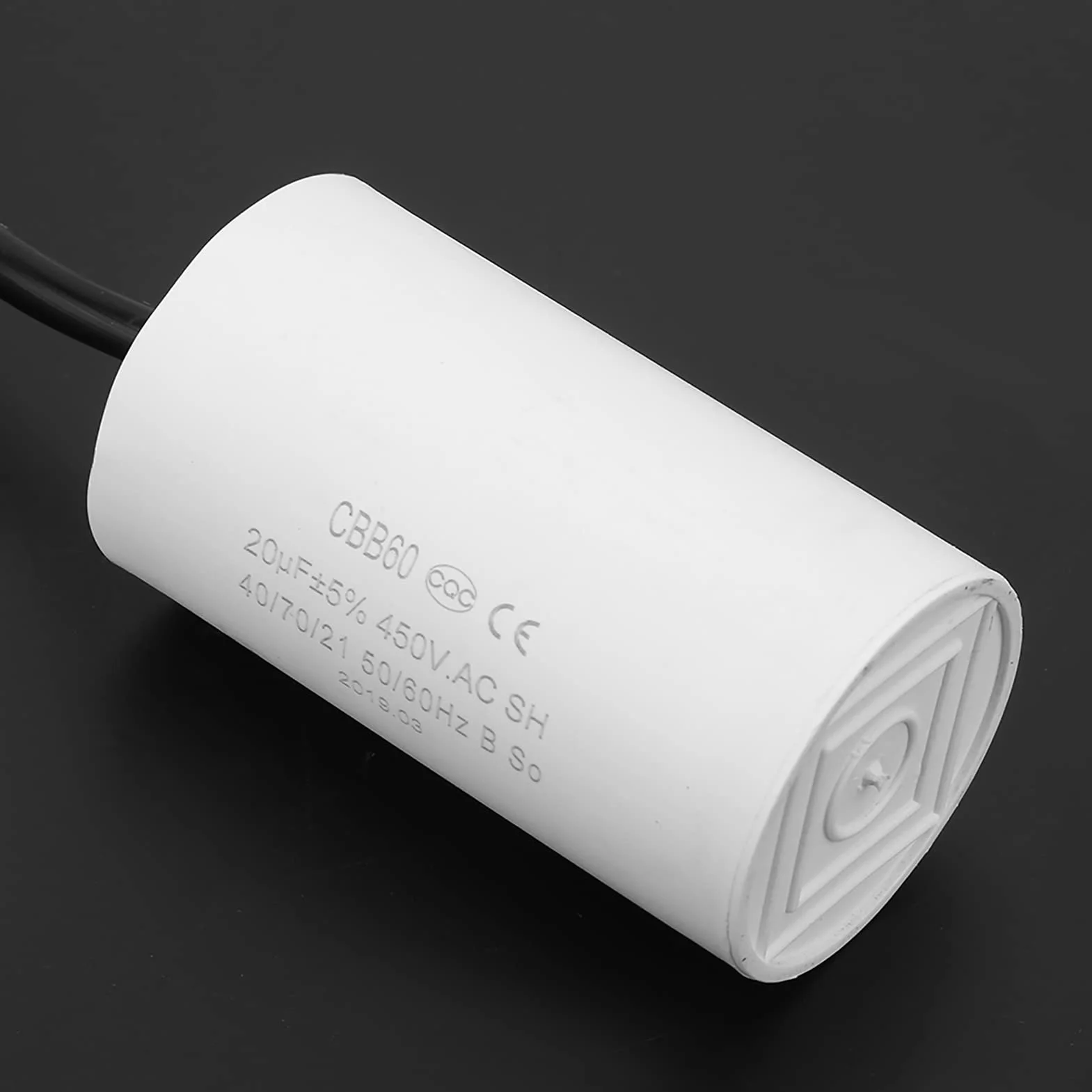 Kondensator rozruchowy Kondensator Silnik CBB60 450V 20uF Kondensator Microfarad z przewodem przewodowym
