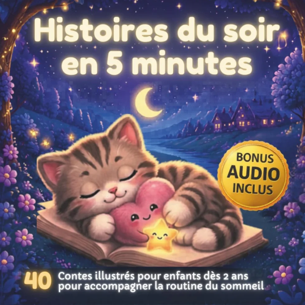 Histoires du soir en 5 minutes: 40 contes illustrés pour enfants dès 2 ans à intégrer à la routine du sommeil