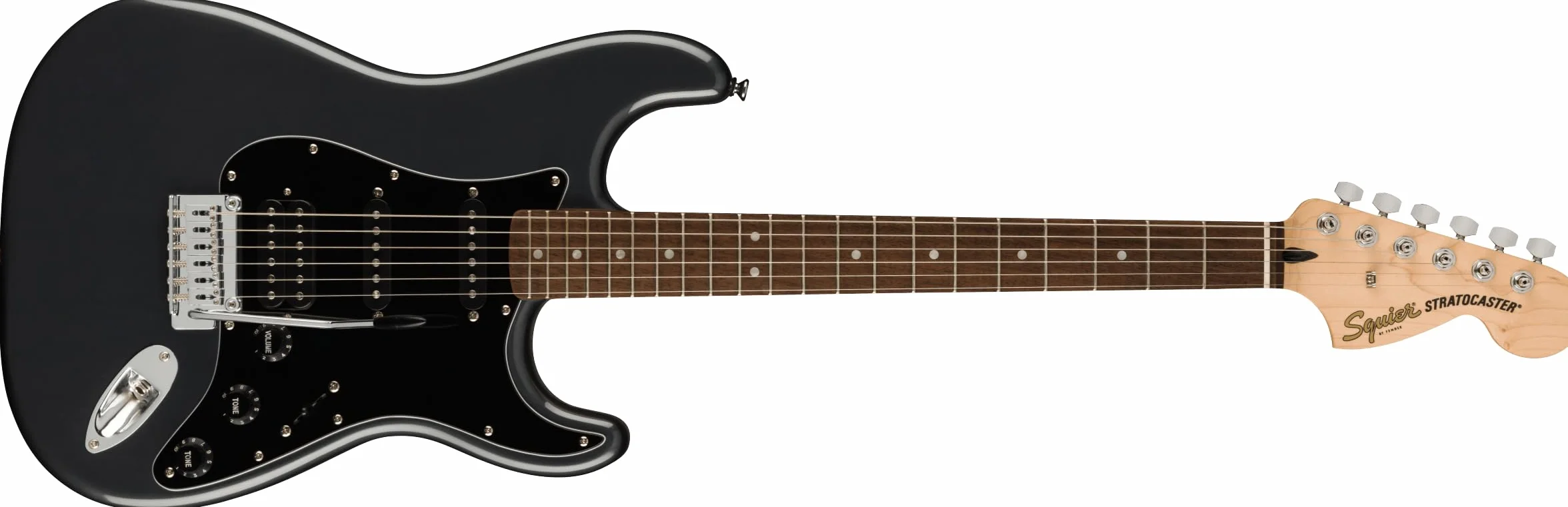 Squier by Fender Pack Affinity HSS, Charcoal Frost Metallic, ze wzmacniaczem, pakiet gitary elektrycznej, zawiera darmowe wirtualne kursy Fender Play