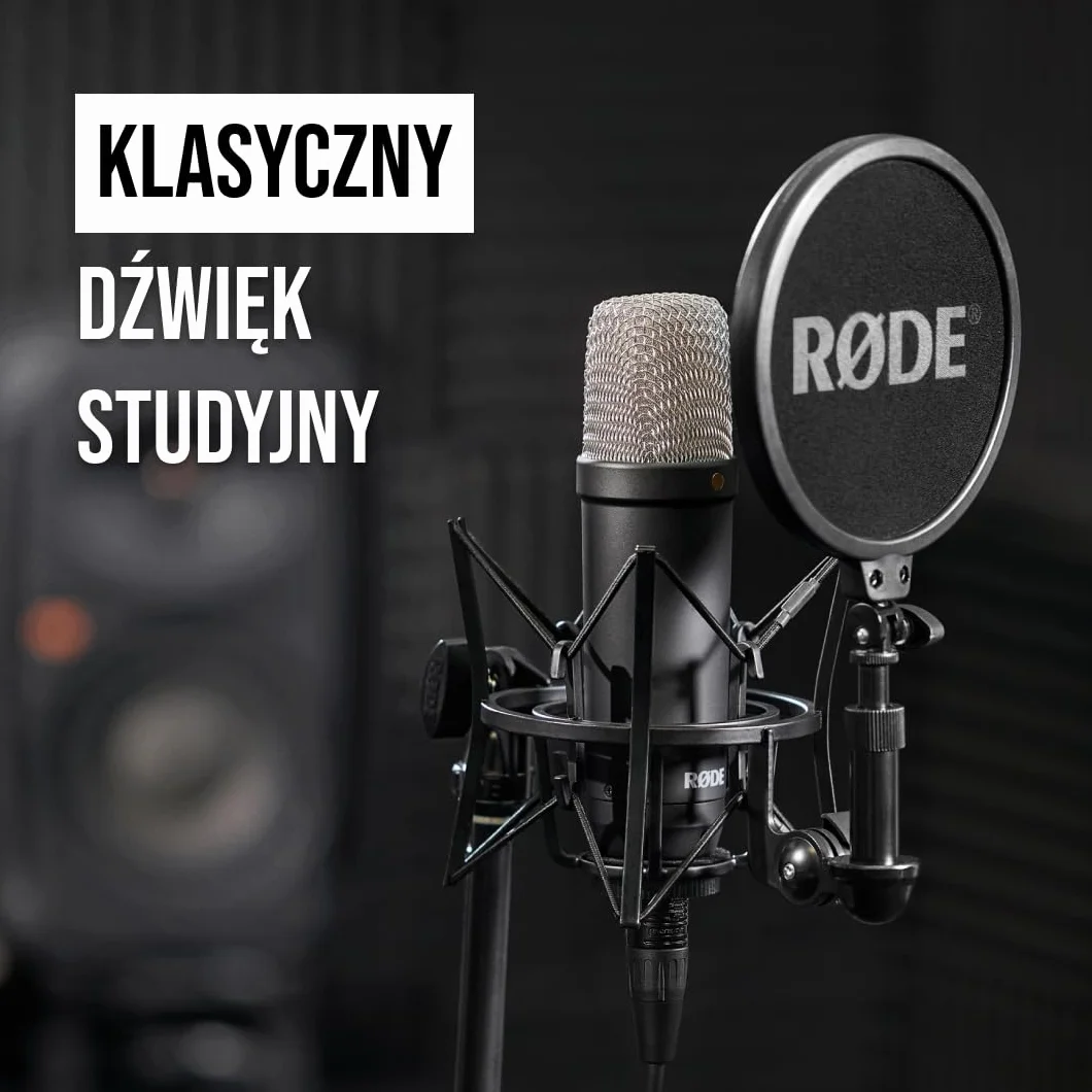 RØDE Nt1 Signature Mikrofon Pojemnościowy, Czarny, ‎5,2 x 5,2 x 18,9 cm