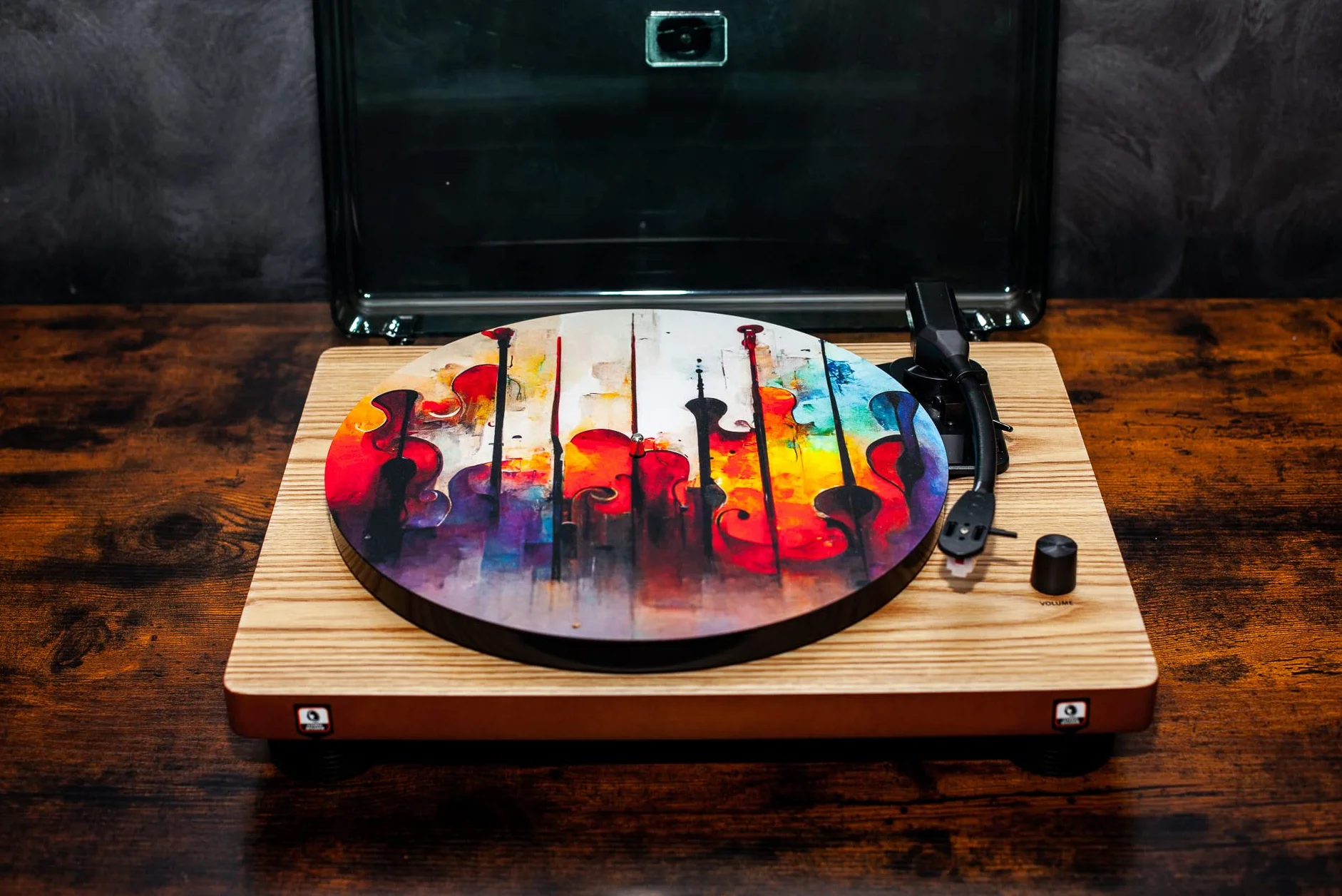 Slipmat - mata do gramofonu z gumy Finesse Instruments - mata do gramofonu 30,5 cm (12')