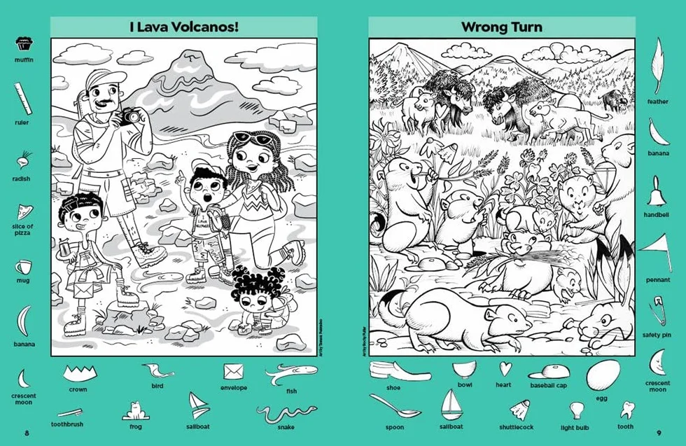 Amazing Nature Puzzles: Explore & Discover with Over 100 Fun Hidden Pictures Nature Puzzles, Celebrate the Wonders of Nature with a Nature Activity Book for Kids