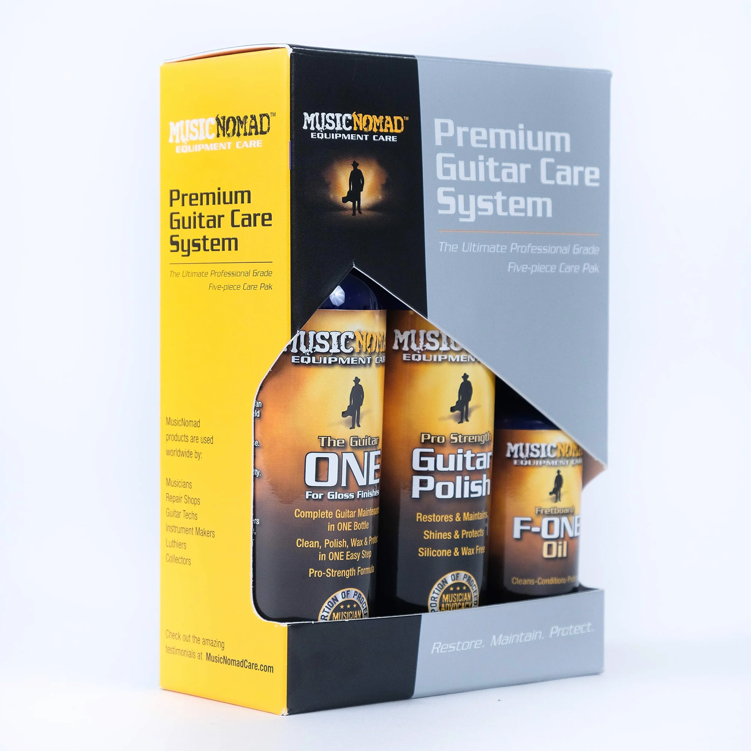 MusicNomad MN108 Premium Guitar Care 5-częściowy zestaw do pielęgnacji