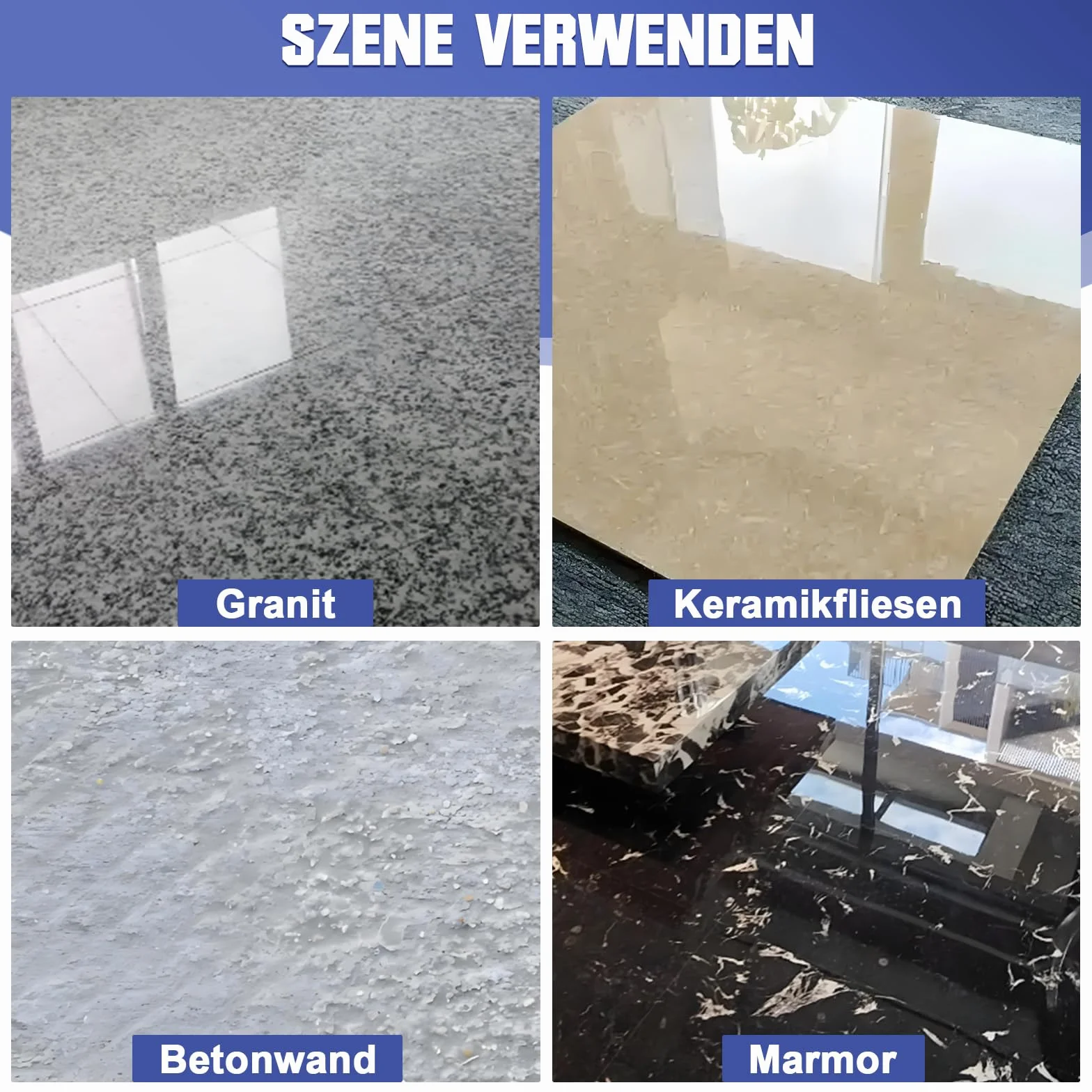 100 mm sucha diamentowa tarcza polerska, 9 sztuk, ziarnistość #50, #100, #200, #400, #800, #1500 i #3000, tarcze polerskie z talerzem podporowym M14, do szlifierek kątowych