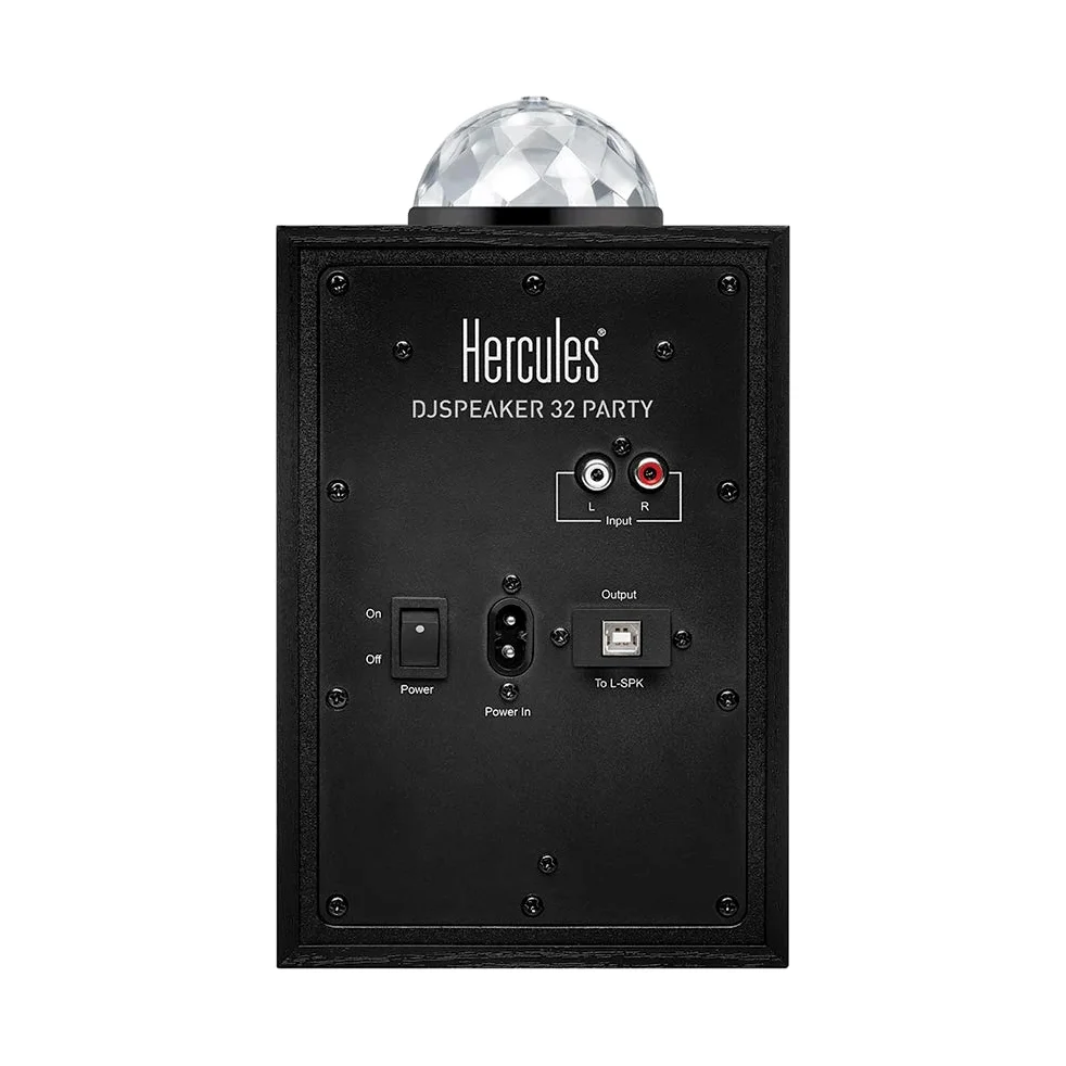 Hercules DJSpeaker 32 Party: 2 x 15 W, aktywne głośniki monitorowe ze zintegrowanym oświetleniem