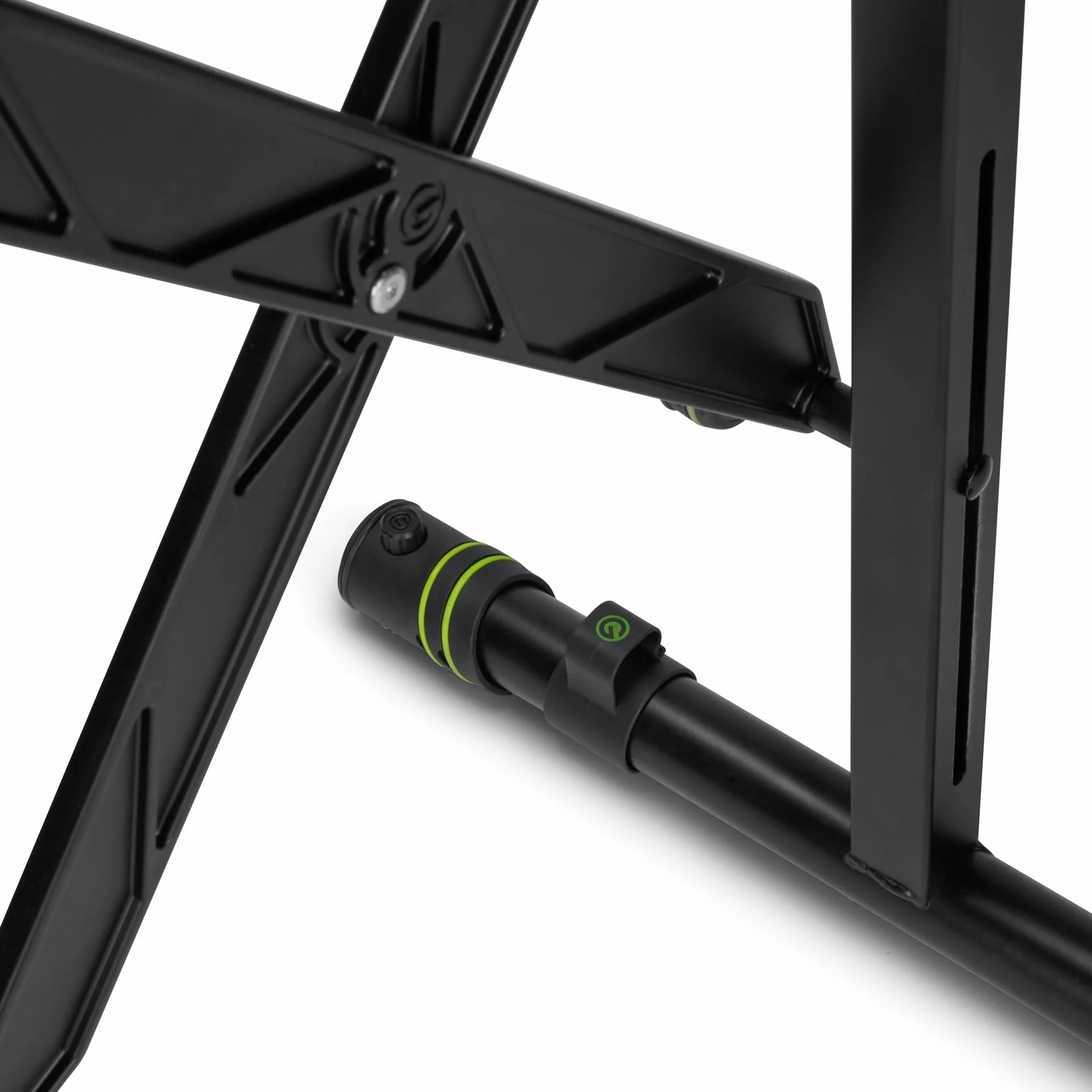 Gravity KS AKS 01 B składany stojak na keyboard z mechanizmem nożycowym, obciążenie do 50 kg, czarny