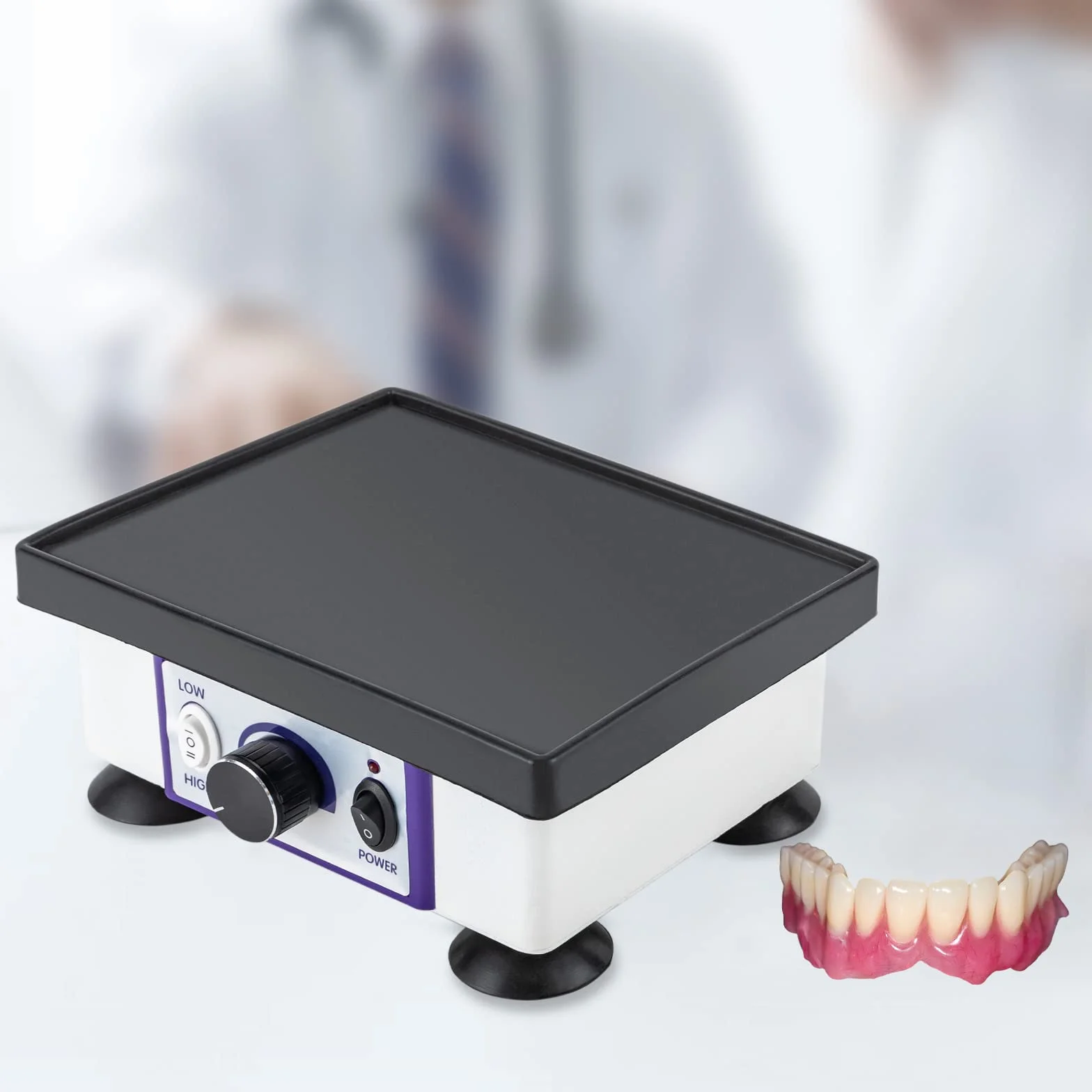 Oscylator dentystyczny, do gipsu, oscylator, płyta wibracyjna, 220 V, 120 W, prostokątny , wyposażenie laboratorium dentystycznego dla dentystów i klinik dentystycznych, 21