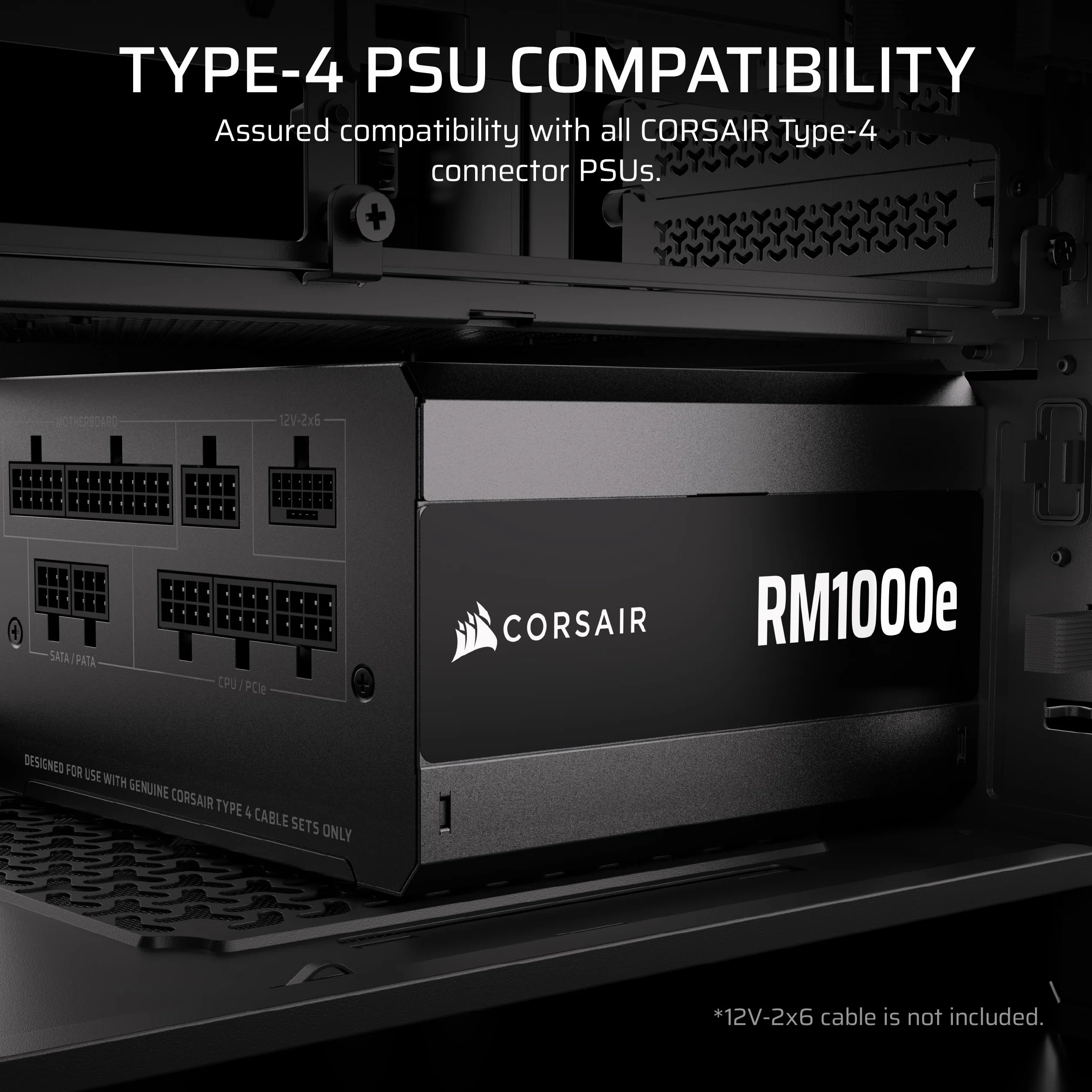 CORSAIR Elite Premium zestaw startowy z pojedynczym płaszczem zasilającym typu 4 – płaskie grzebienie do kabli, trójwarstwowy paracord z siateczki, kompatybilny ze wszystkimi zasilaczami Corsair
