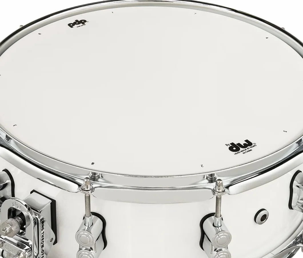 Pacific Drums Concept Werbel Klo, 14" x 5.5", Pearlescent White Lacquer