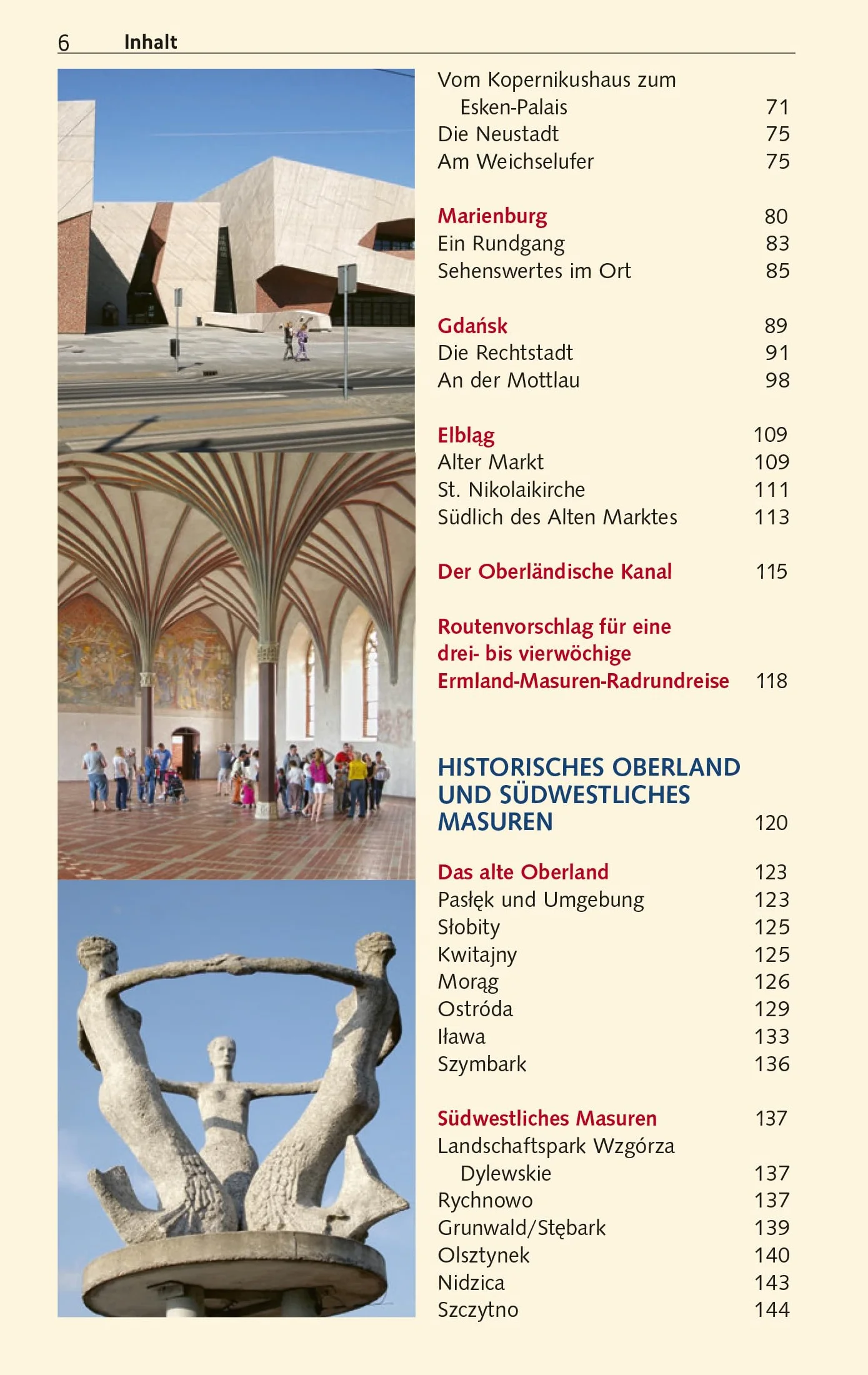 TRESCHER Reiseführer Masuren: Mit Marienburg, Danzig und Thorn