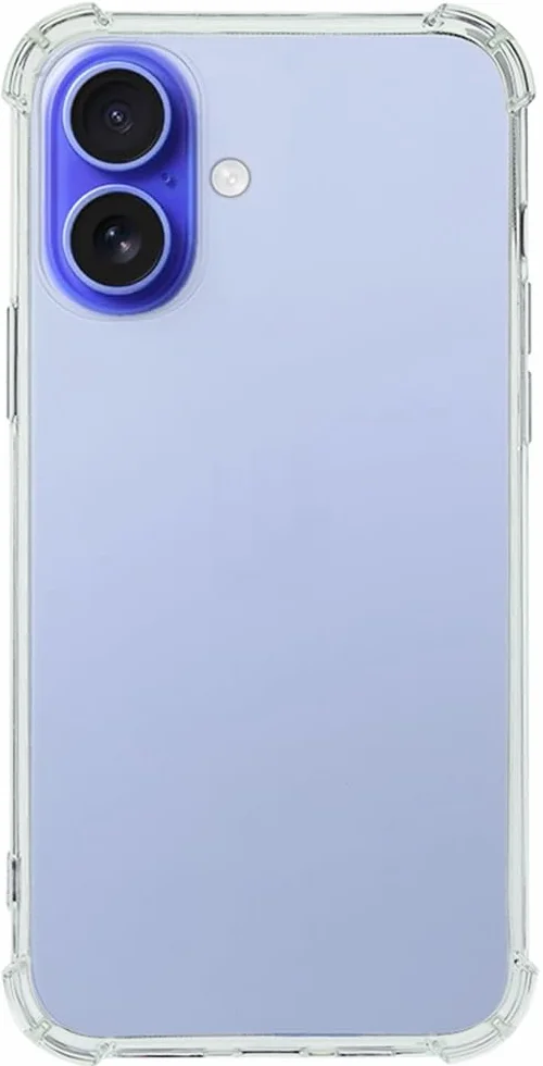 Etui przezroczyste na iPhone 17, tpu silikonowe clear case, wzmocnionymi narożne, ochroną krawędzi, odporne na zarysowania