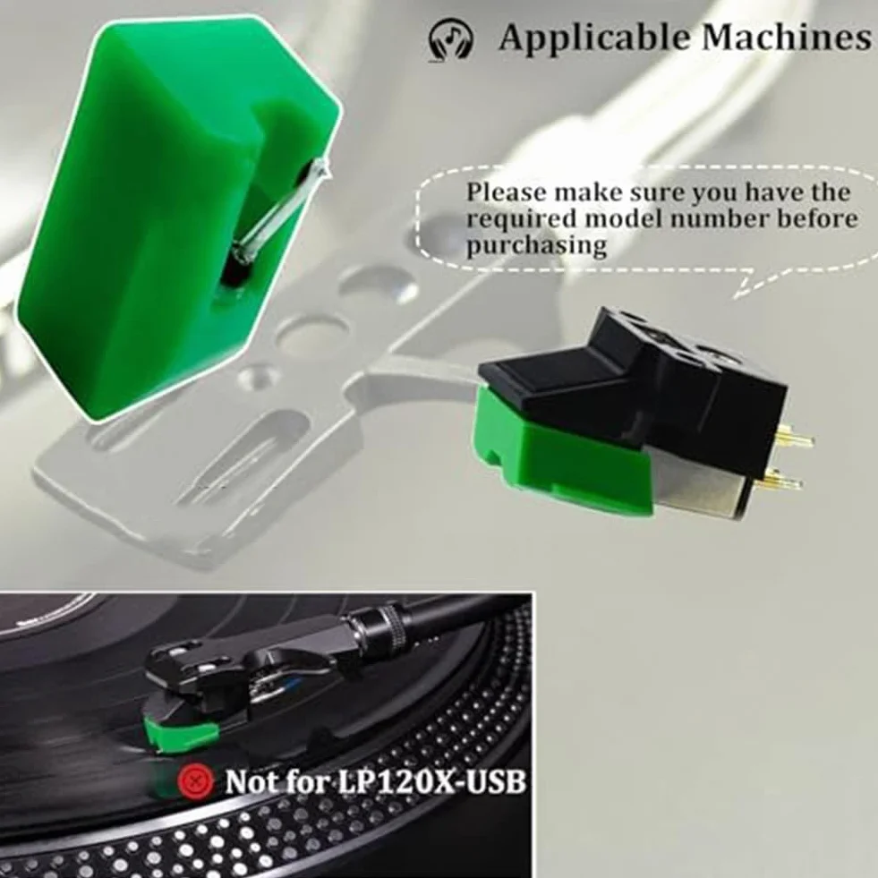 Igła do gramofonu ATN95E do gramofonu AT-LP120-USB i różnych modeli gramofonów, łatwa instalacja