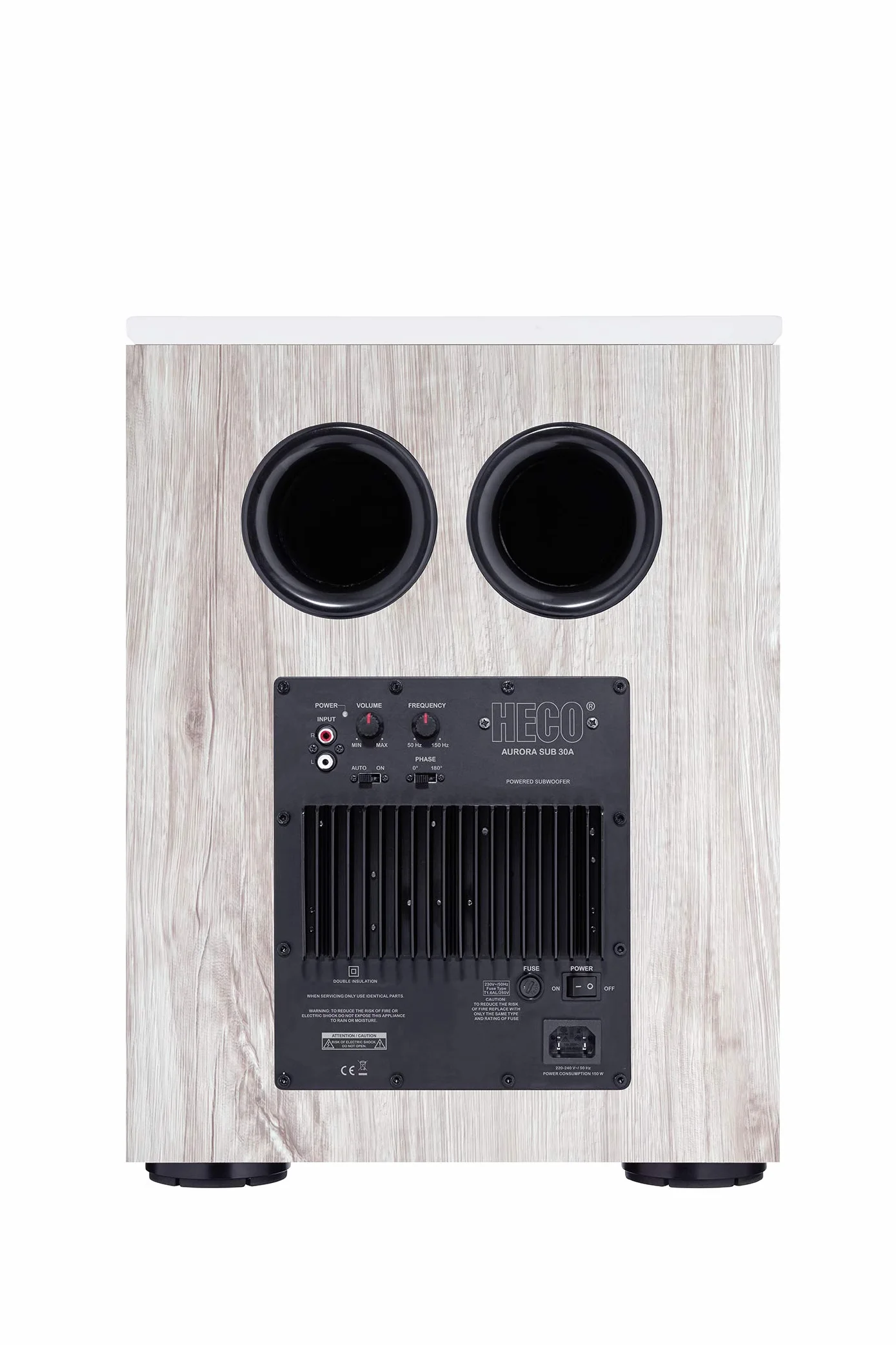 Heco Aurora Sub 30A, aktywny subwoofer basowy, kolor: biały