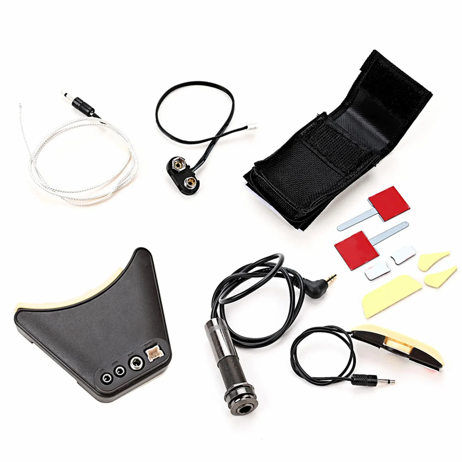 Folk Acoustic Guitar Pickup Korektory gitarowe Piezo Pickup Wzmacniacz Tuner