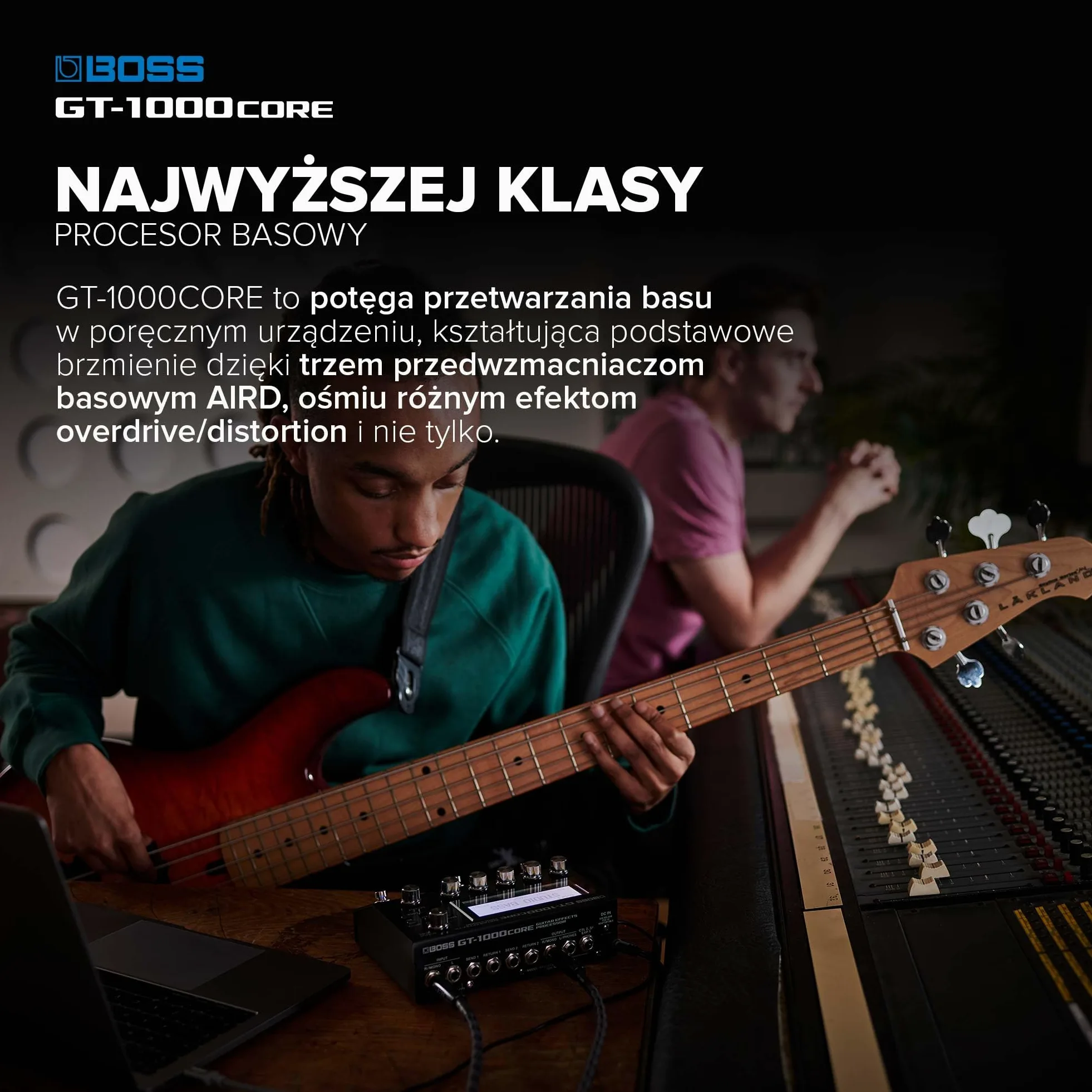 BOSS GT-1000CORE | Kompaktowy Procesor Efektów Gitarowych | Najlepsza Swojej Klasie Jakość Dźwięku | Ultra-Wszechstronne Wzmacniacze Gitarowe Wykonane w Technologii AIRD