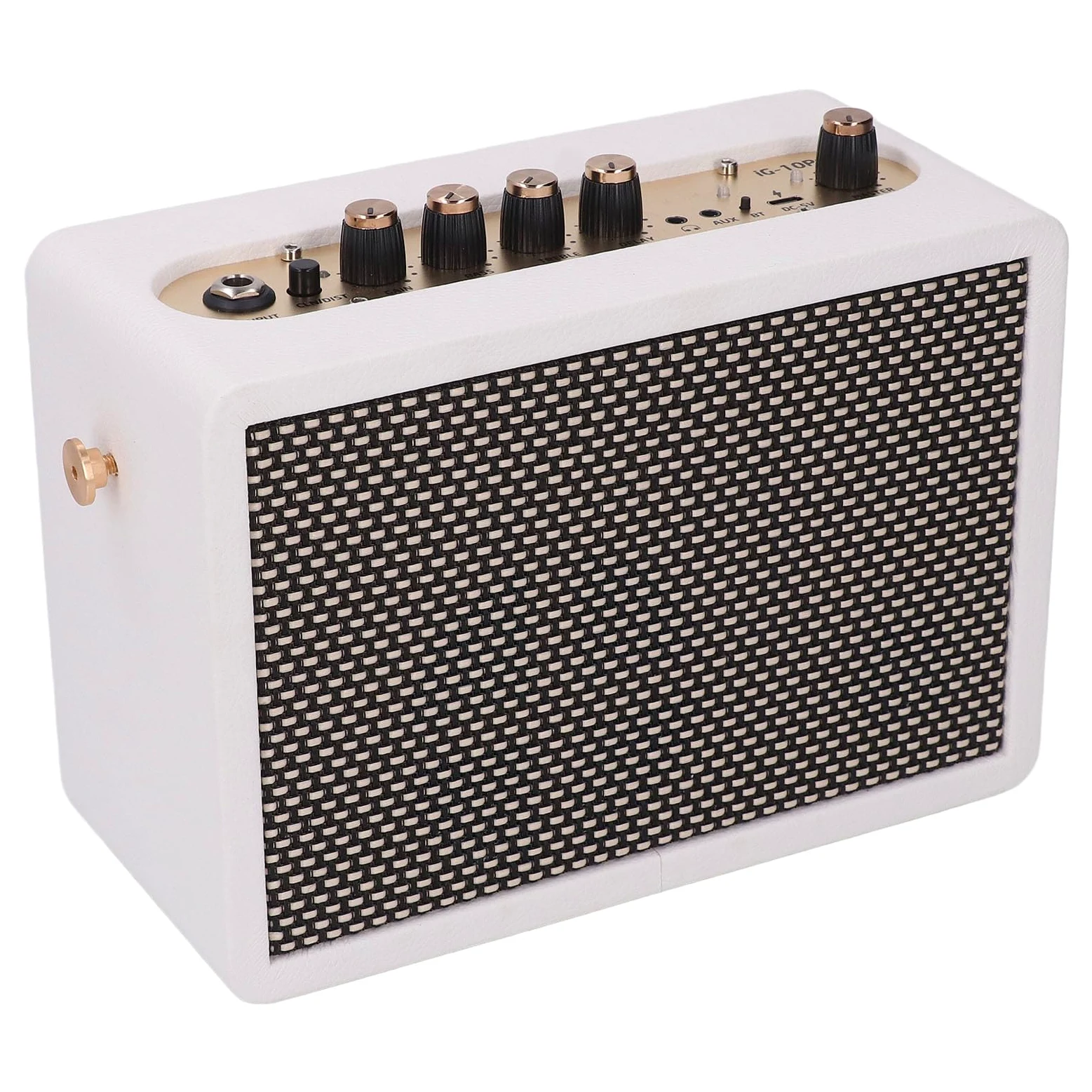 Mały Wzmacniacz Gitarowy, Głośnik do ćwiczeń na Gitarze Elektrycznej o Mocy 10 W z Podwójnym Kanałem Głośnik Gitarowy do Mini Wzmacniacza Gitarowego