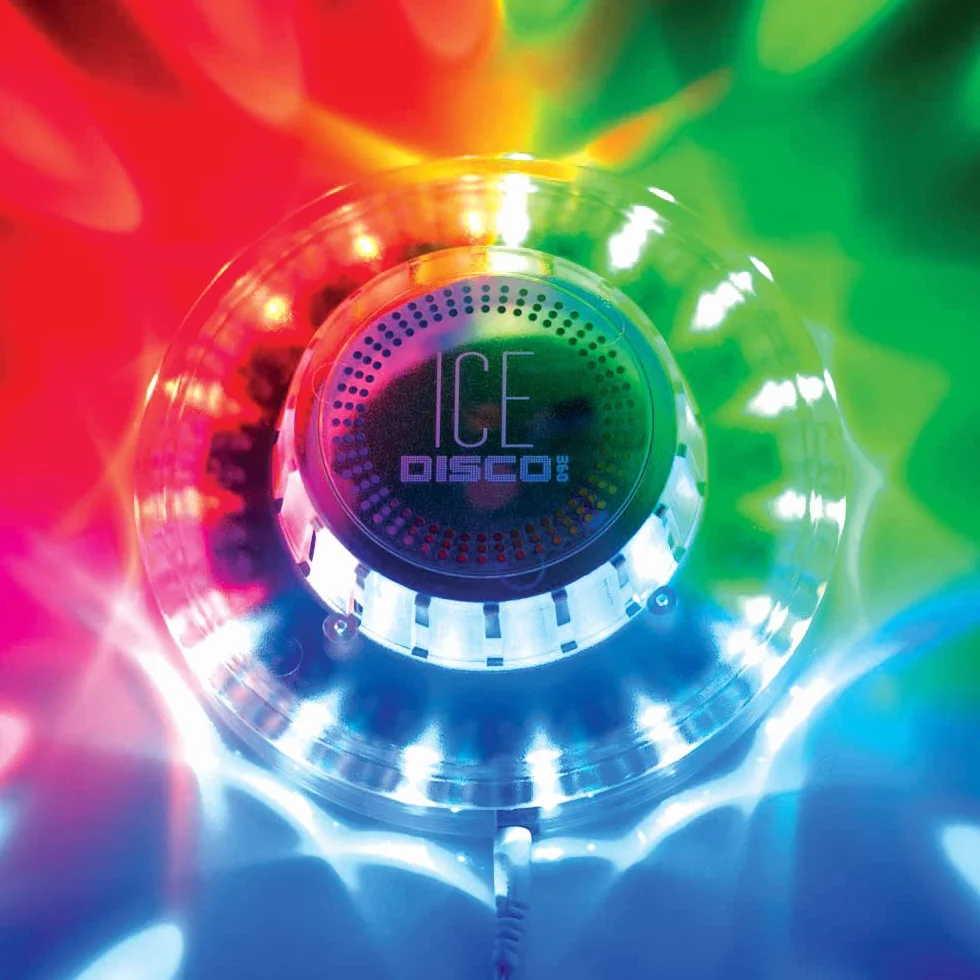 RED5 Disco 360 Ice – zmieniające kolor LED dźwięk reaktywne przenośne światło dyskotekowe